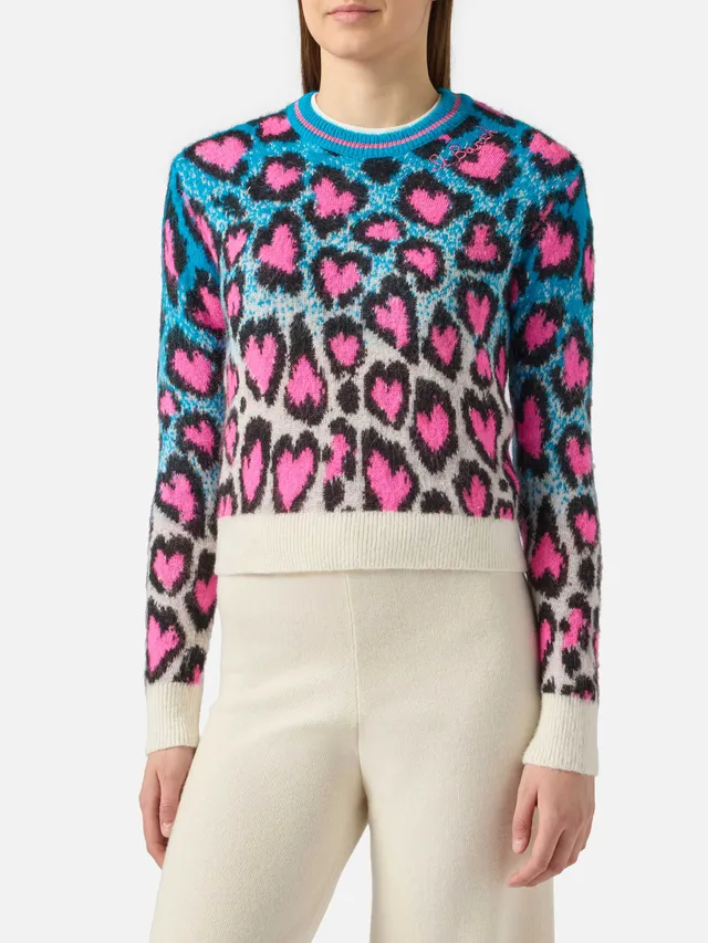 mc2-saint-barth-maglione-new-queen-girocollo-crop-con-intarsio-leopard-hearts-in image 1