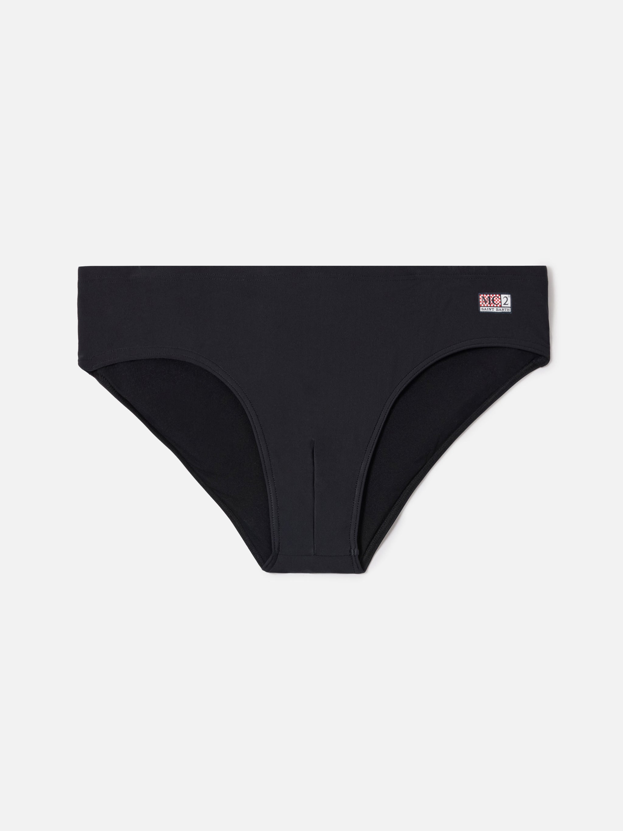 mc2-saint-barth-slip-mare-cayo-nero-tinta-unita-con-protezione-upf-50 image 1