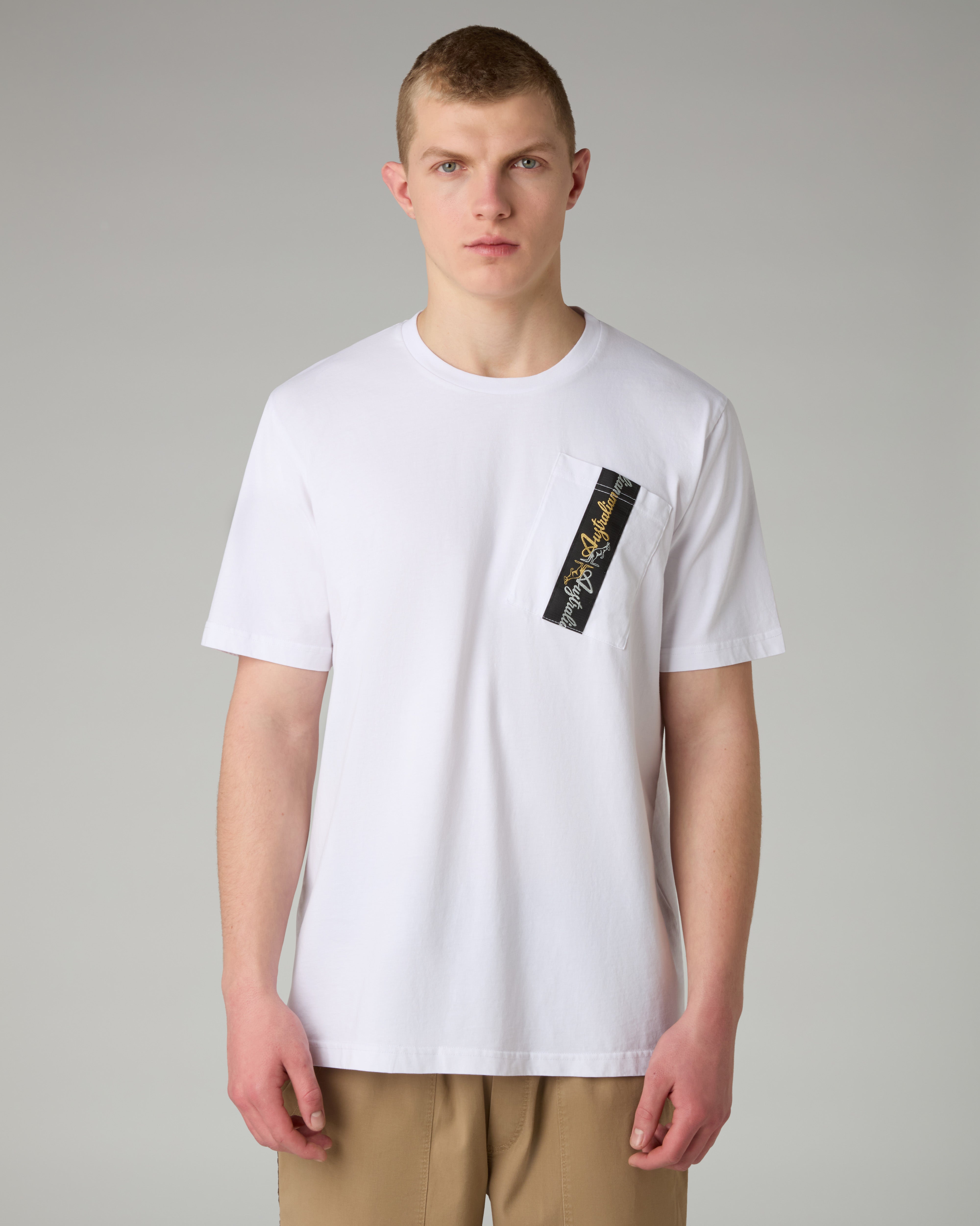 australian-tape-pocket-t-shirt-t-shirt-in-cotone-con-taschino-e-banda-made-in-it image 1