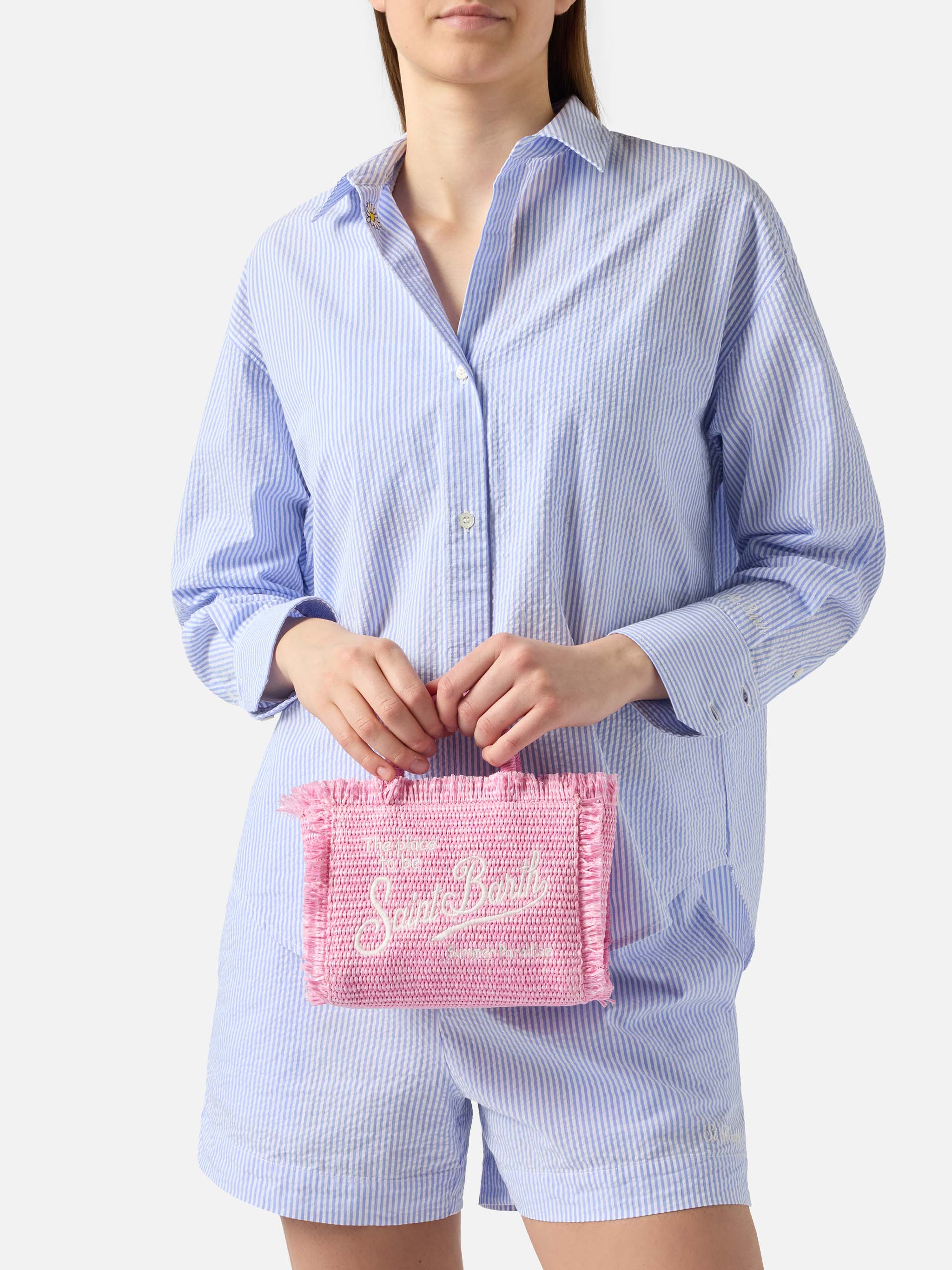 mc2-saint-barth-mini-vanity-borsa-paglia-rosa image 2