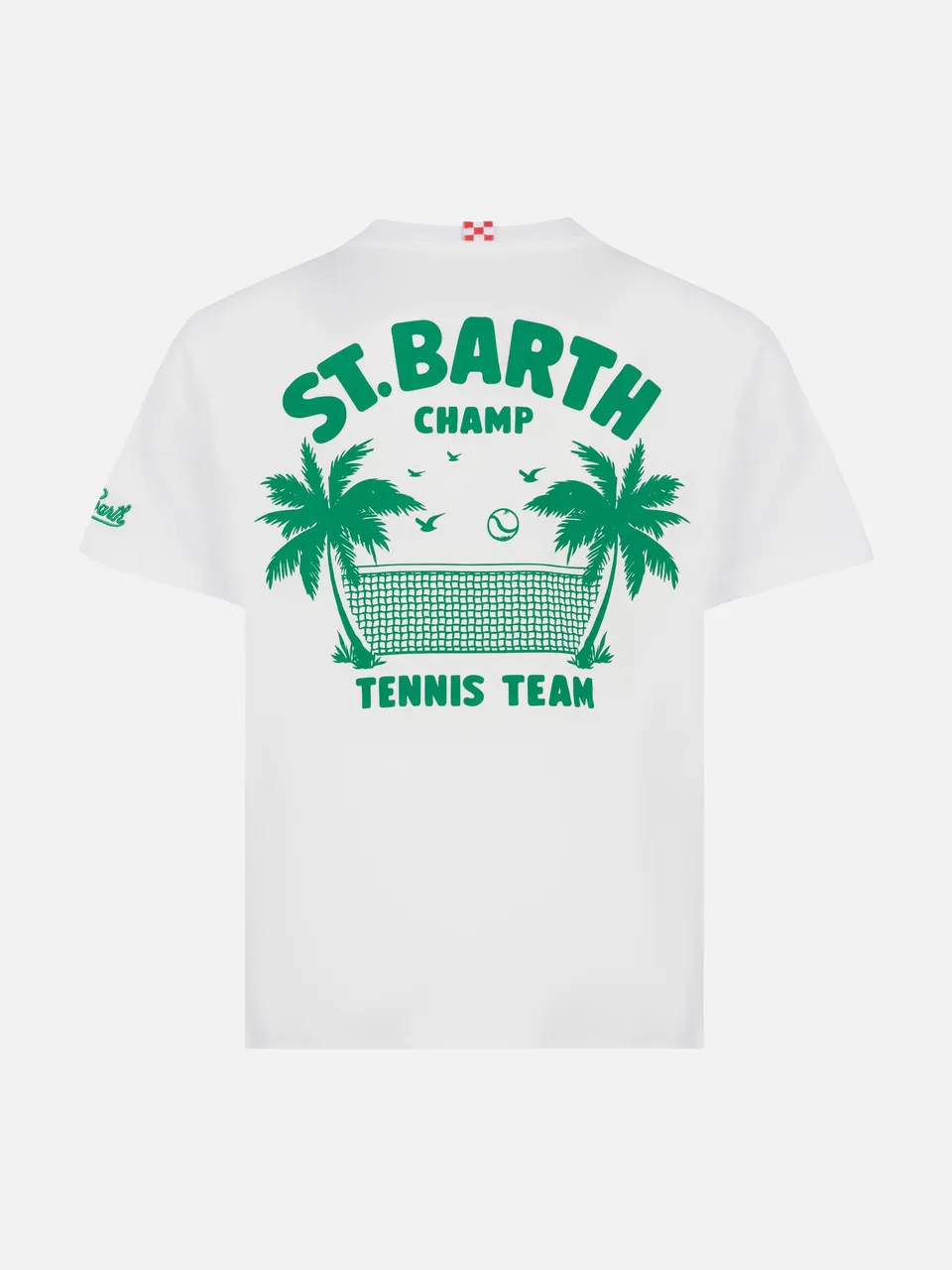 mc2-saint-barth-t-shirt-bambino-cotone-stampa-saint-barth-tennis-team image 1