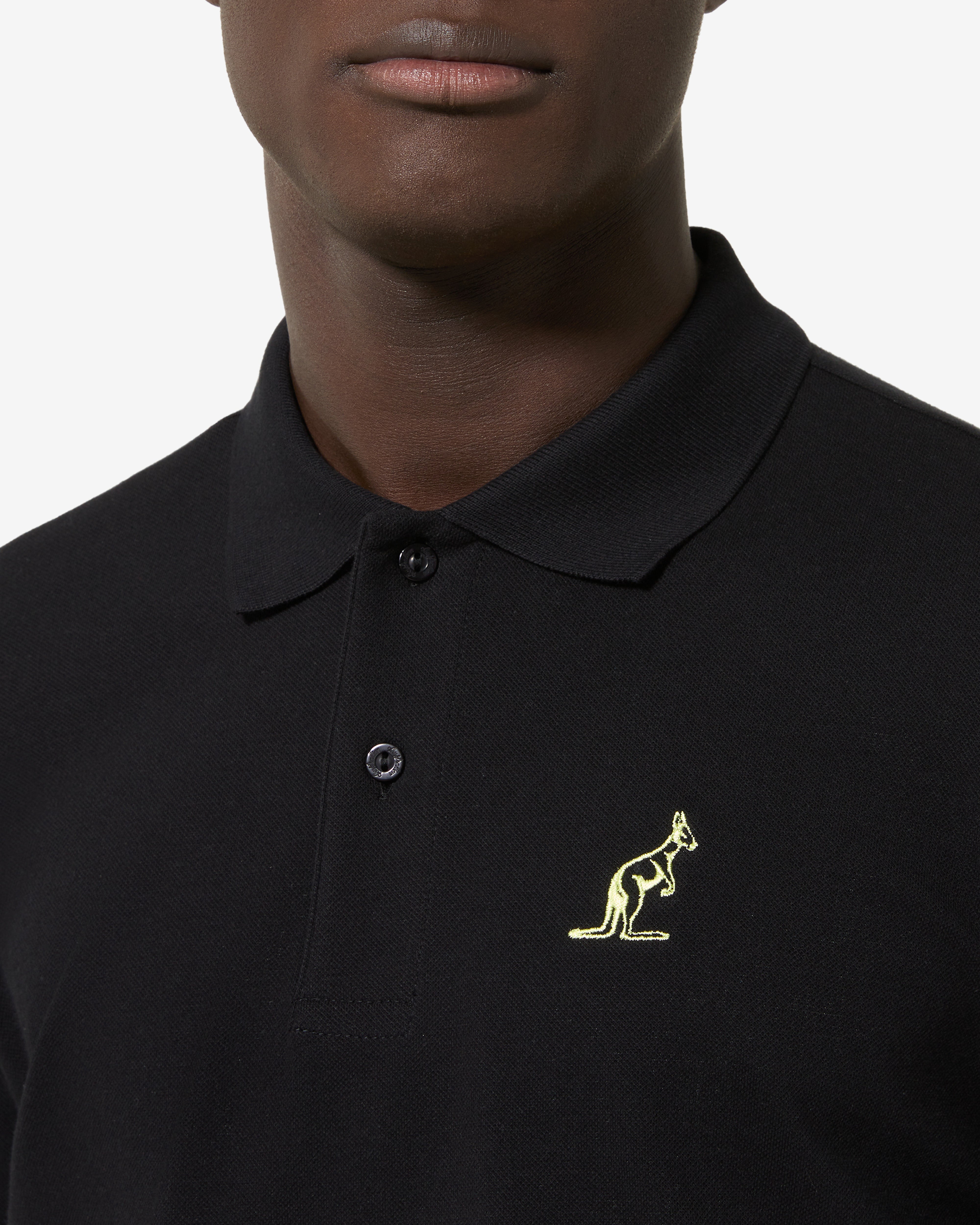 australian-vinyl-polo-shirt-nera-polo-in-piquet-elasticizzato image 4