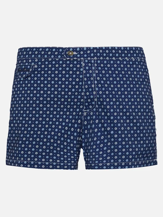 mc2-saint-barth-harrys-costume-mare-uomo-slim-stampa-cravatta-blu-navy image 1