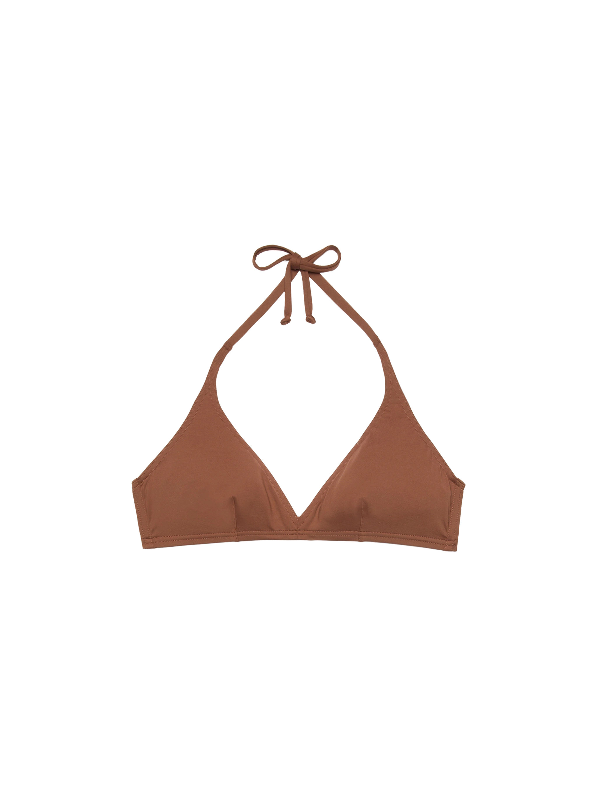 mc2-saint-barth-top-bralette-donna-gaia-triangolo-marrone image 1