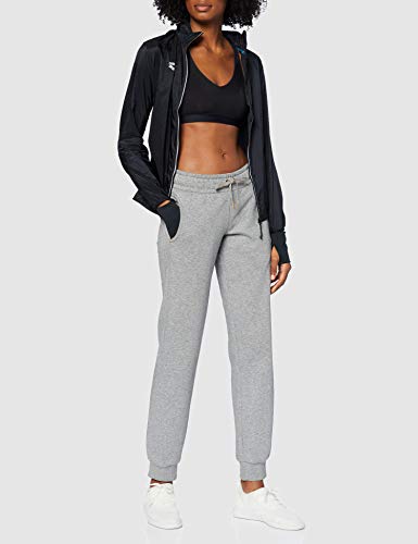 arena-w-windbreaker-jacket-giacca-antivento-donna-nero-rosso-fluo image 8