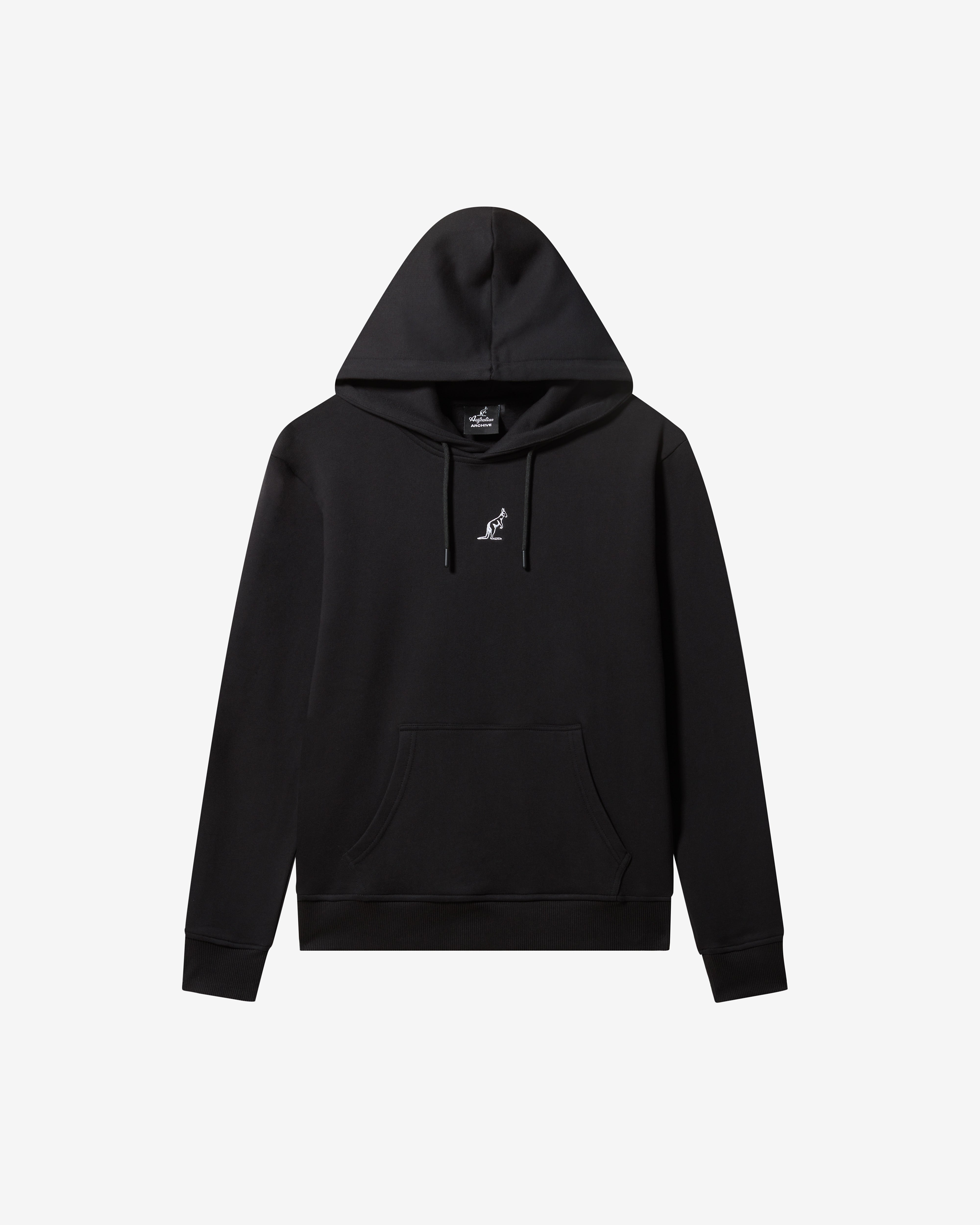 australian-opal-hoodie-essential-felpa-cappuccio-cotone-nera image 7