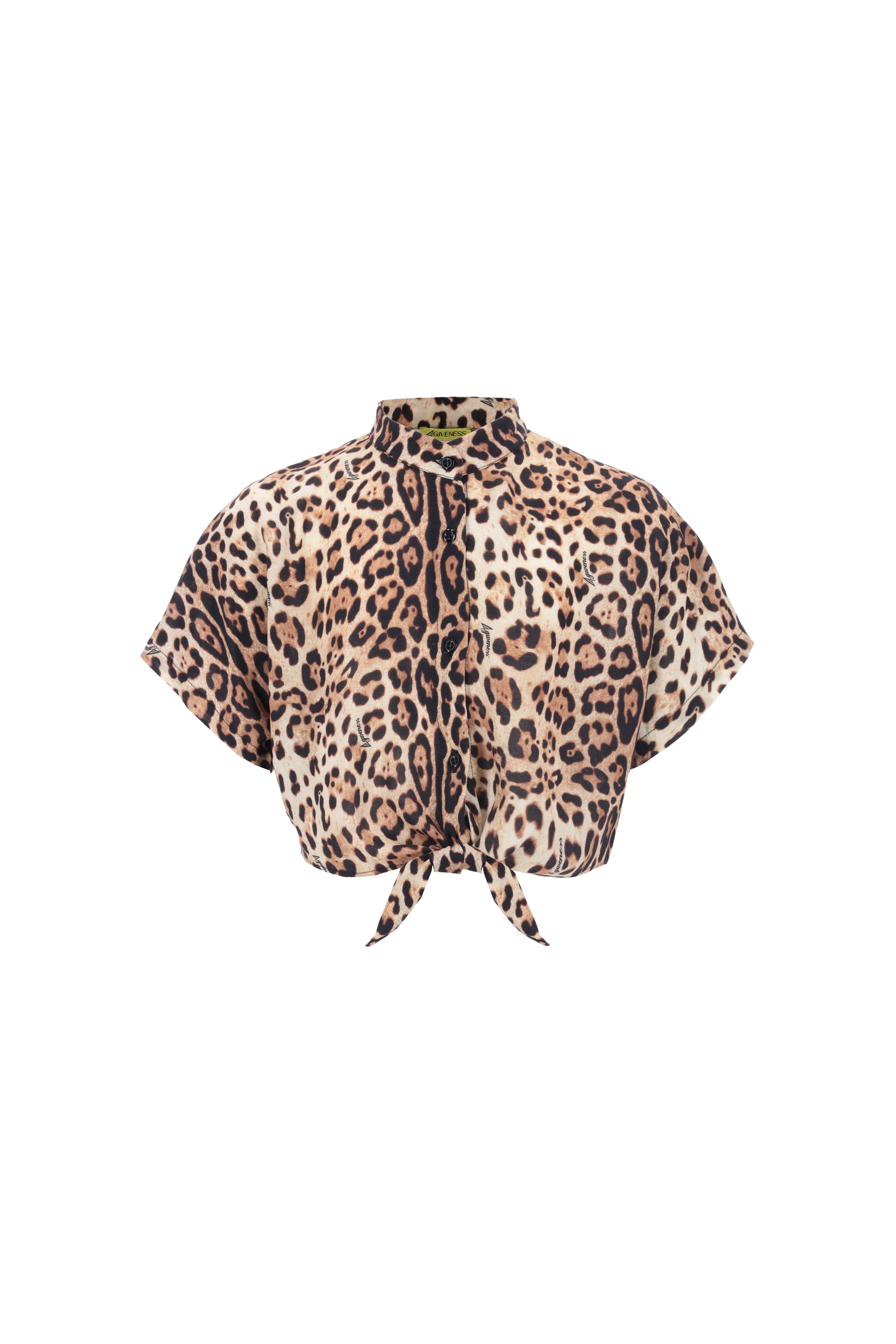 4giveness-camicia-crop-con-nodo-in-mussola-fantasia-bimba image 1