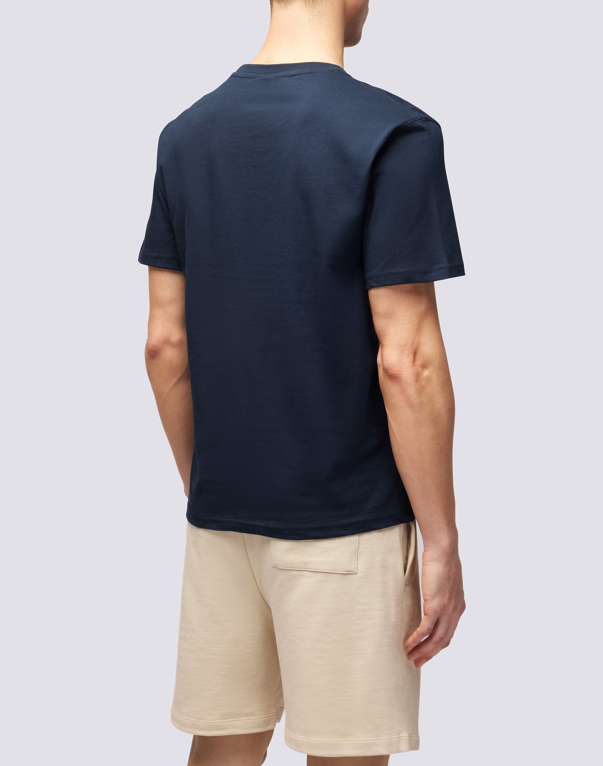 sundek-t-shirt-uomo-girocollo-in-cotone-con-maxi-logo-stampato image 3