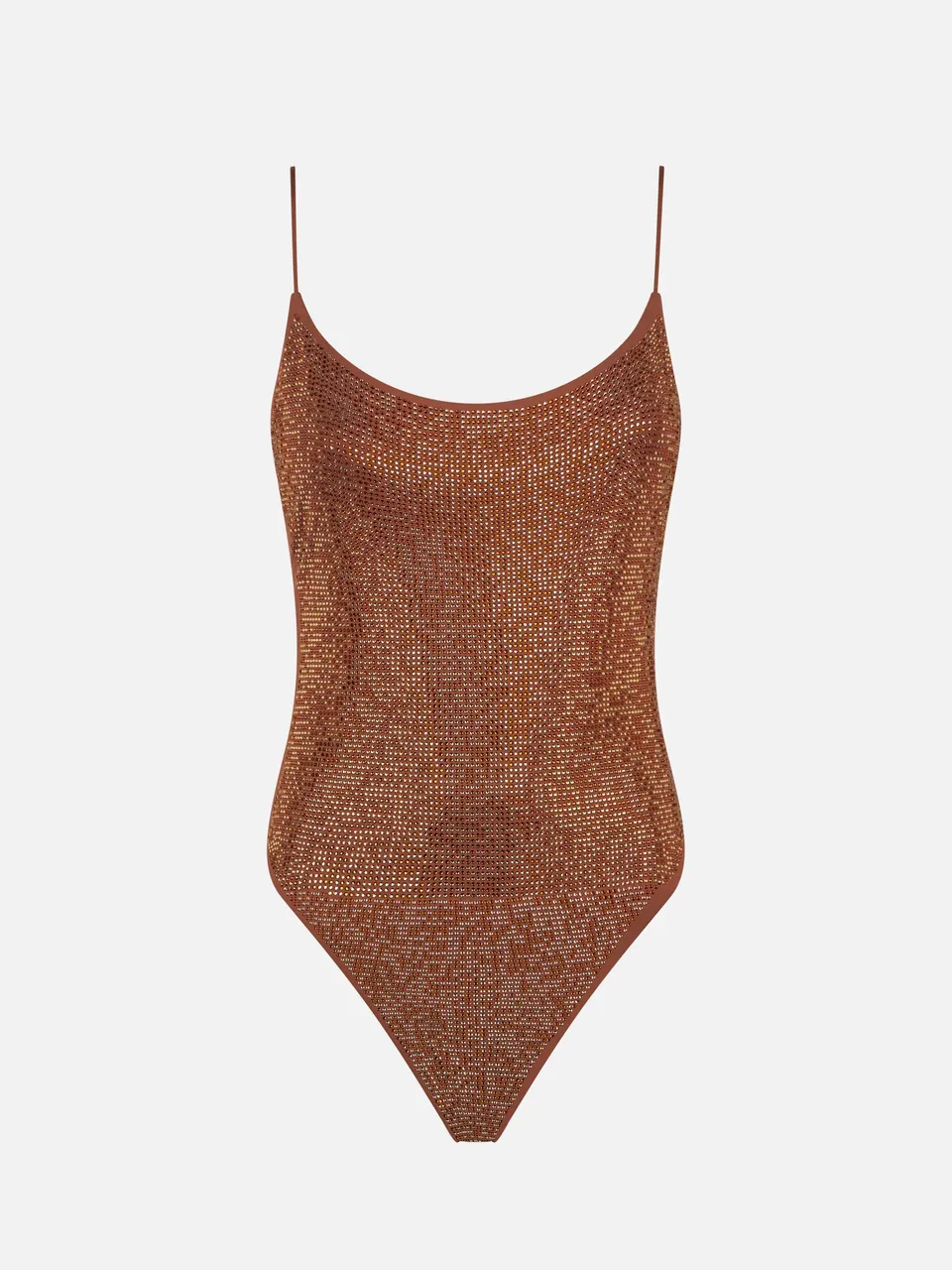 mc2-saint-barth-cecille-costume-intero-marrone-con-strass image 1