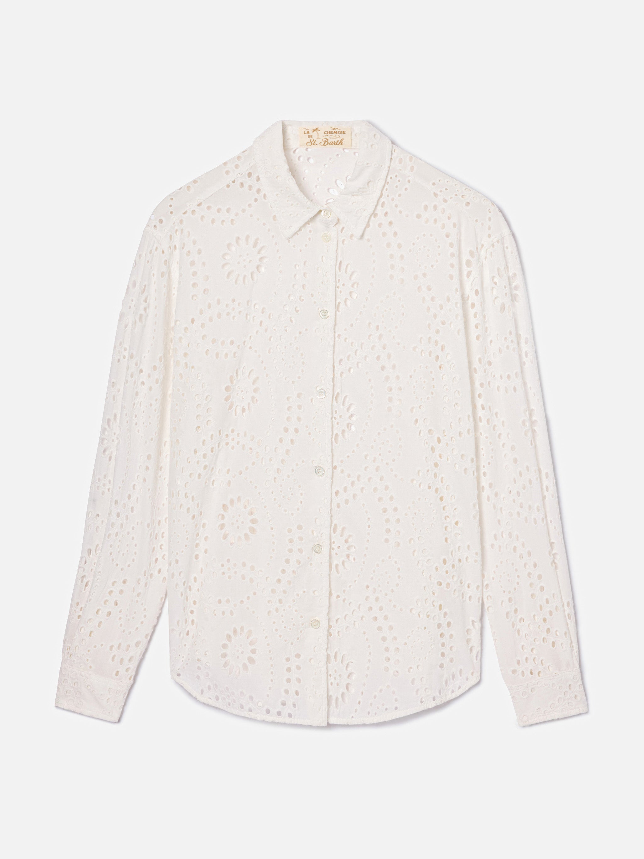 mc2-saint-barth-camicia-meredith-in-cotone-sangallo-bianco-con-motivo-floreale image 4