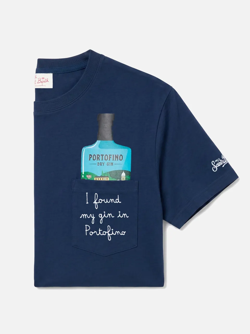 mc2-saint-barth-t-shirt-austin-uomo-blu-i-found-my-gin-in-portofino-special-edit image 1