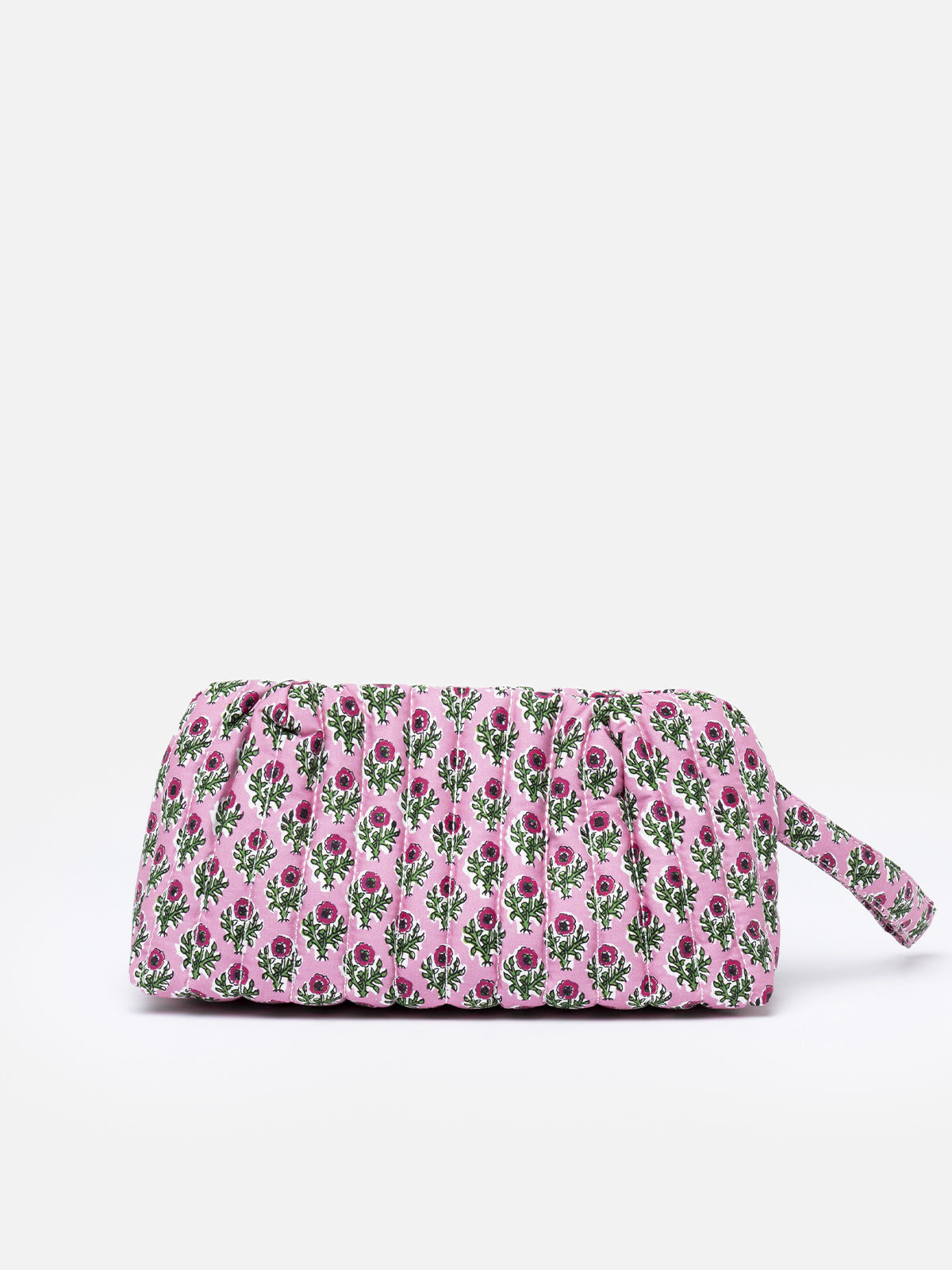 mc2-saint-barth-pochette-piccola-trapuntata-rosa-con-patch-floreale image 5