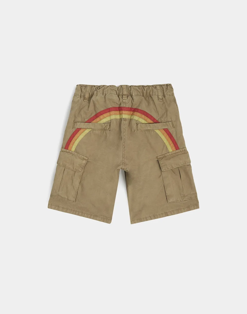 sundek-shorts-cargo-bambino-in-cotone-tinto-in-capo-con-arcobaleno image 1