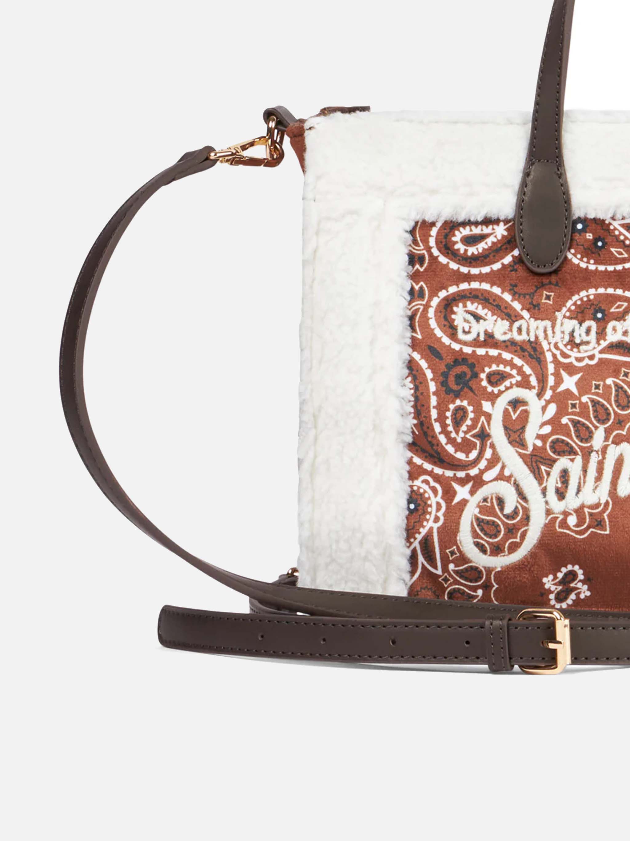 mc2-saint-barth-borsa-vivian-a-mano-30x20x12-cm-stampa-bandana-marrone-con-bordo image 2