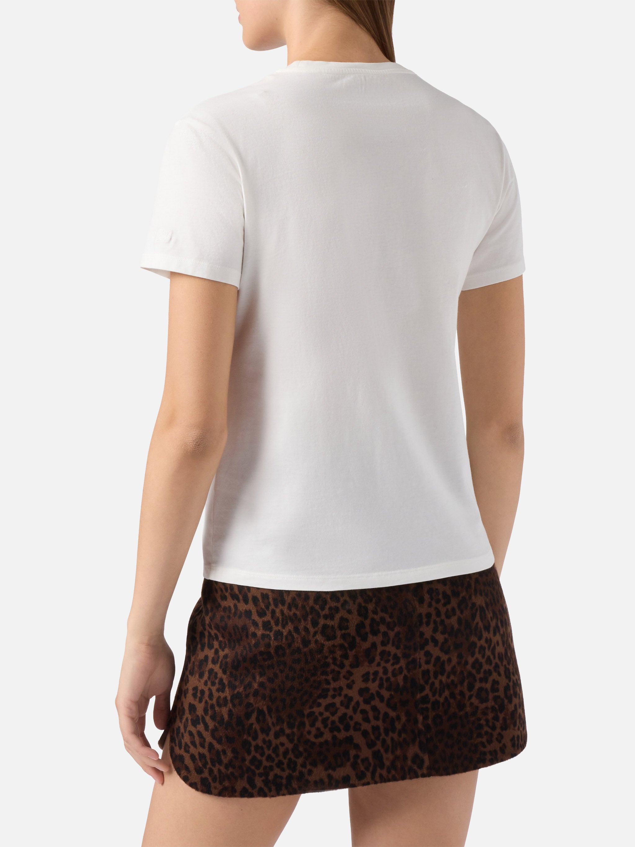 mc2-saint-barth-emilie-t-shirt-donna-bianca-glitter-argento-vacanze-di-natale-sp image 3