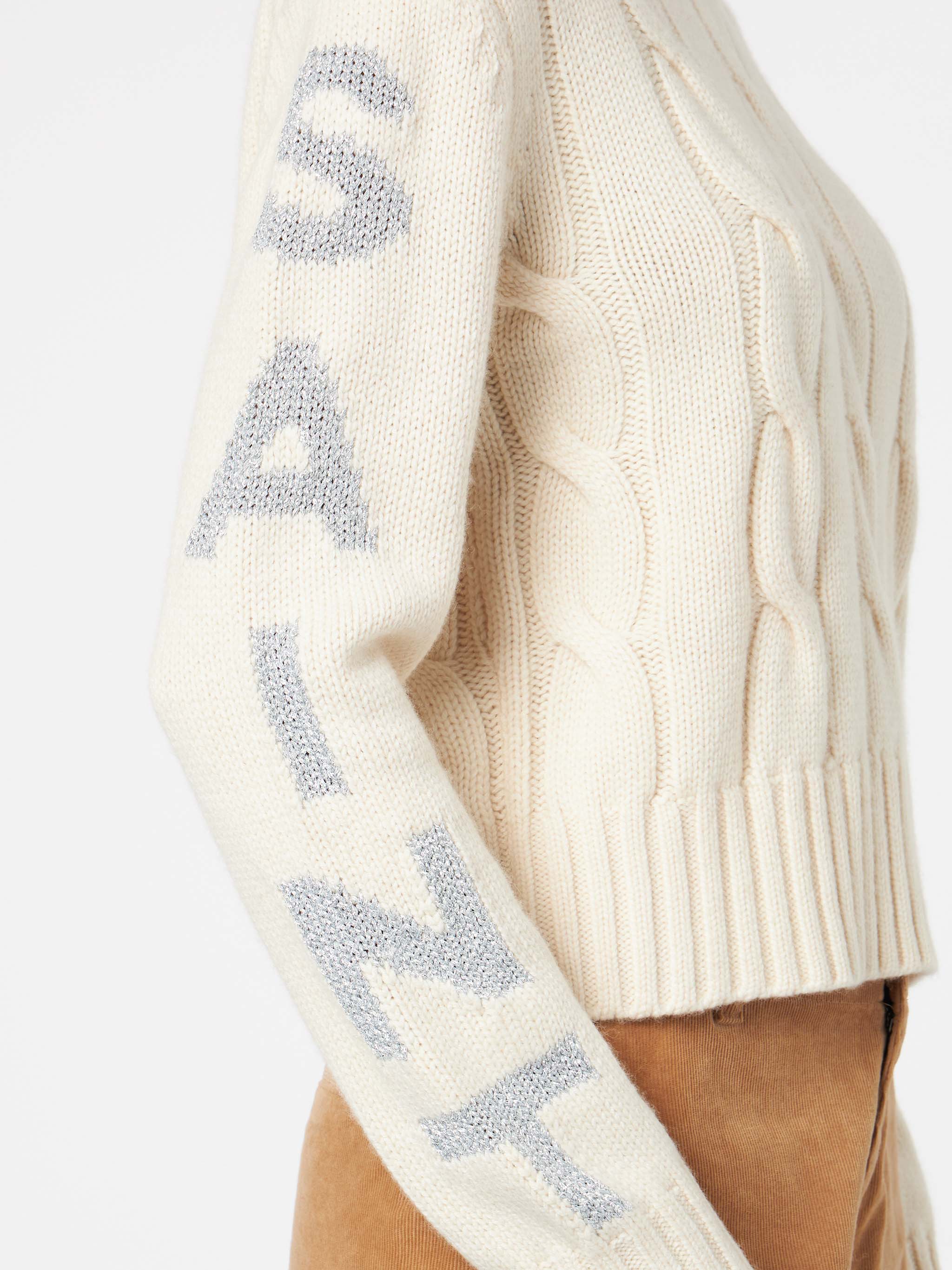 mc2-saint-barth-maglione-malmo-girocollo-in-maglia-intrecciata-bianco-con-lurex image 4