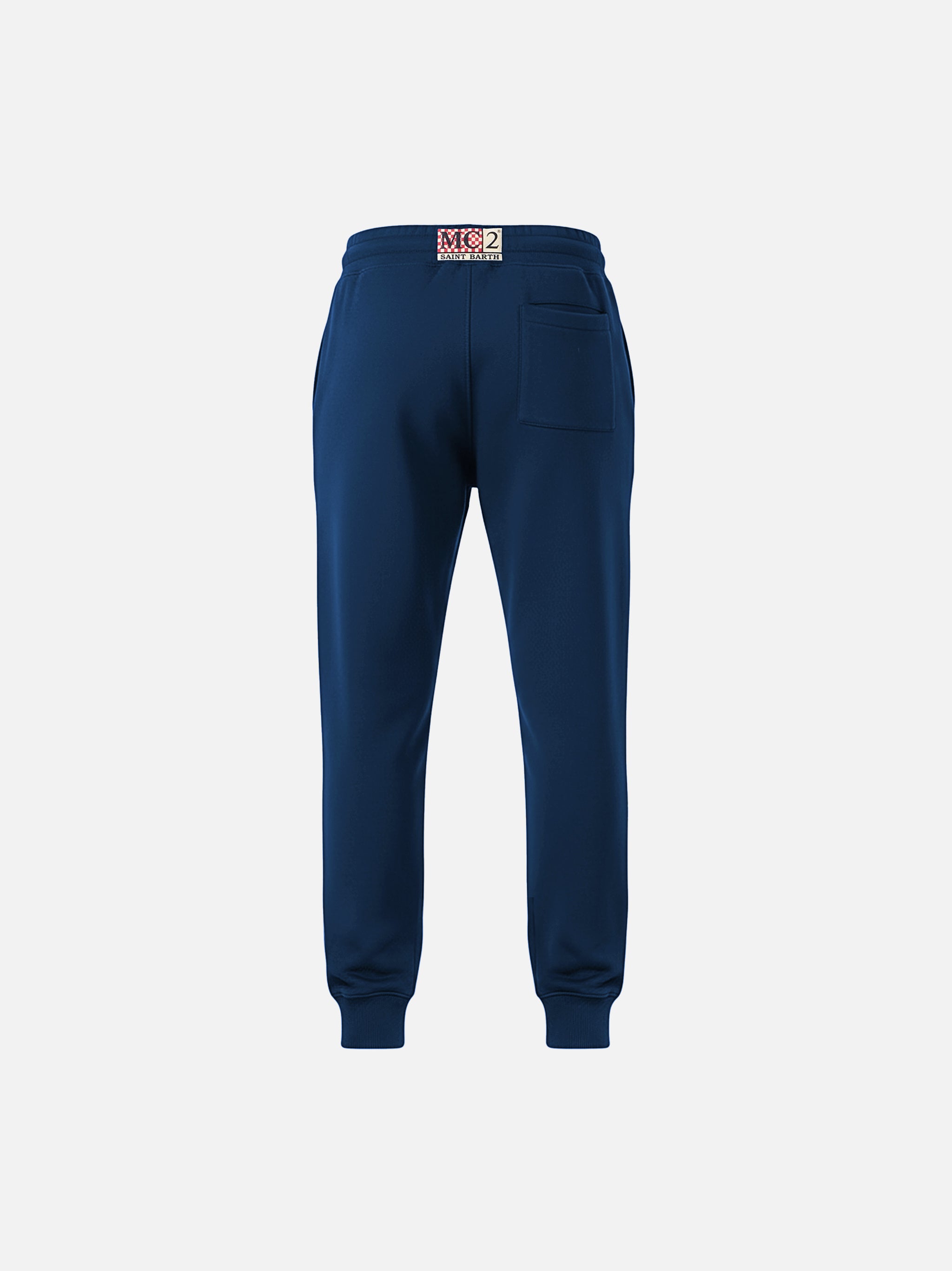 mc2-saint-barth-pantaloni-tuta-bolt-jr-blu-melange-in-cotone-boy image 2