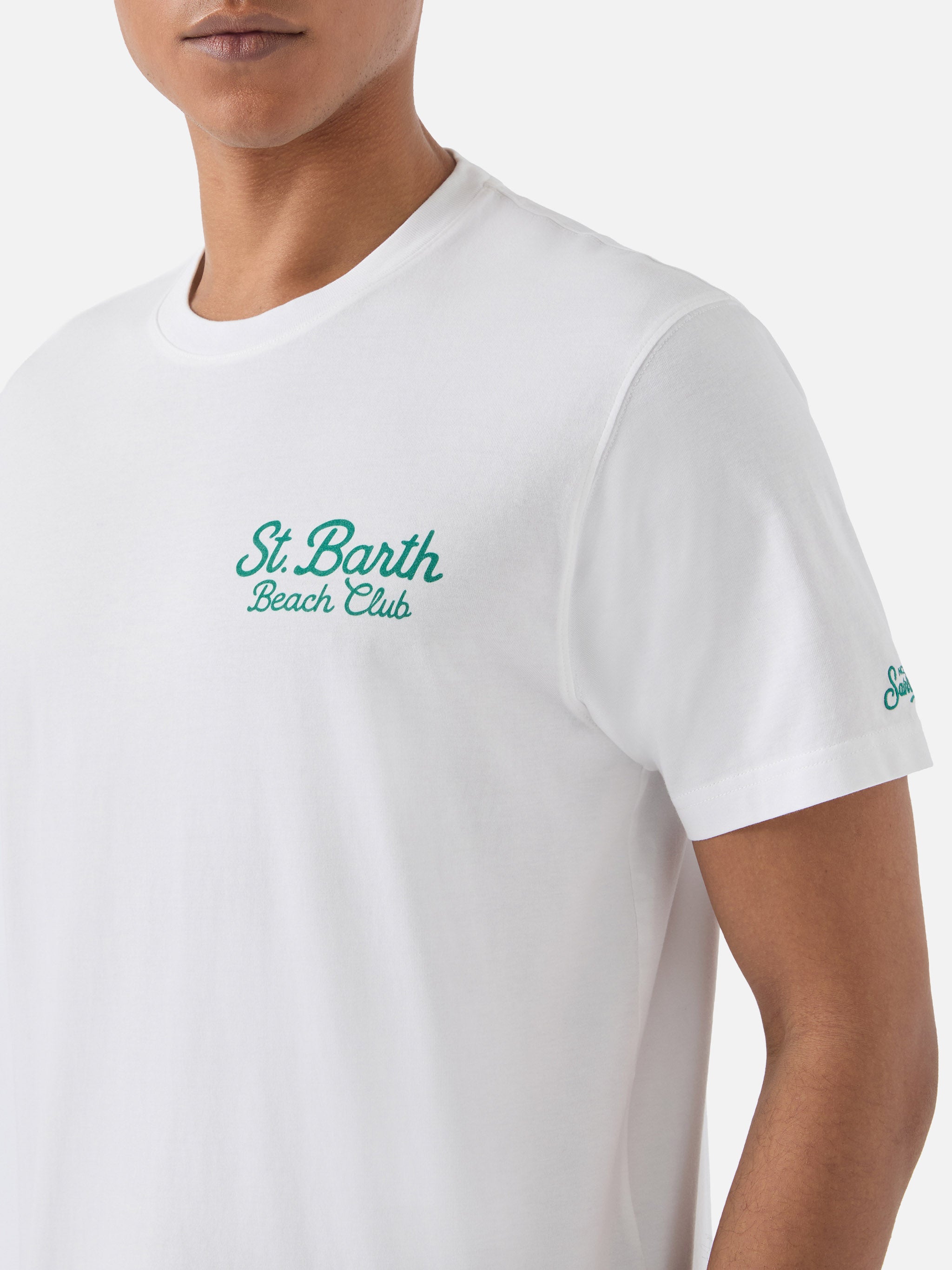 mc2-saint-barth-portland-t-shirt-uomo-bianca-st-barth-beach-club image 2