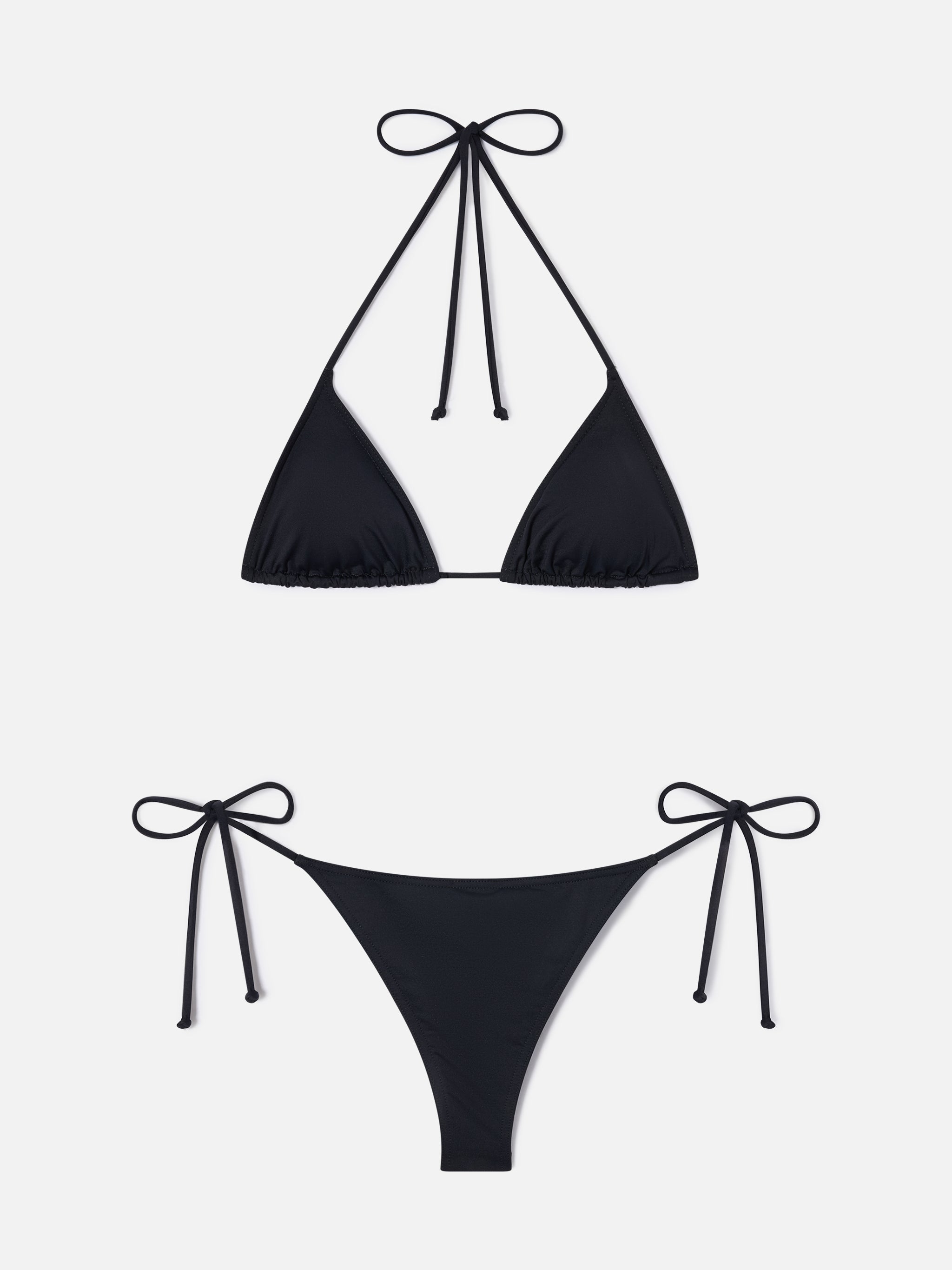 mc2-saint-barth-bikini-leah-marielle-donna-triangolo-nero-con-laccetti image 1