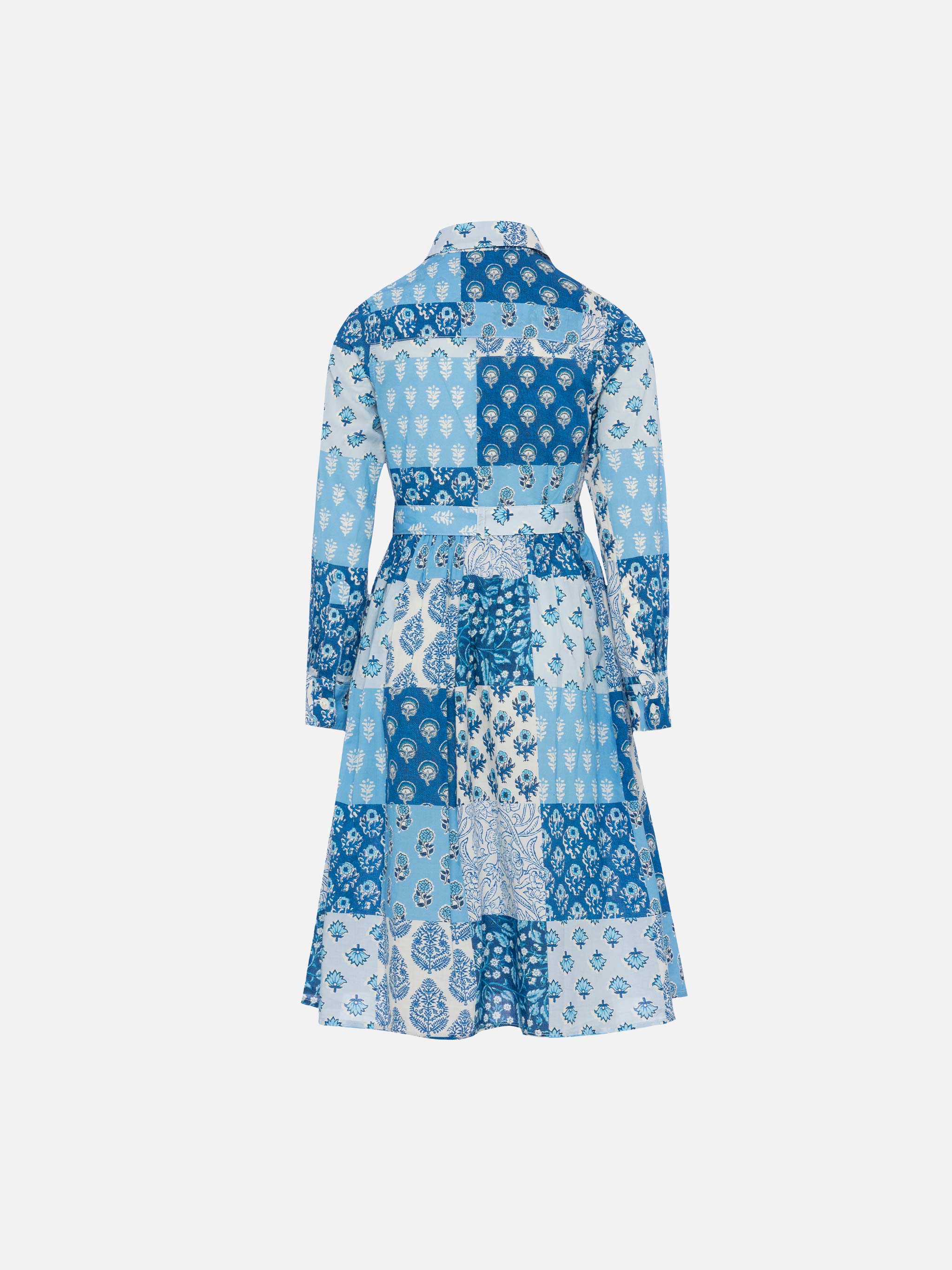 mc2-saint-barth-abito-chemisier-lungo-philipa-jr-stampa-patch-fiori-blu-bambina image 2