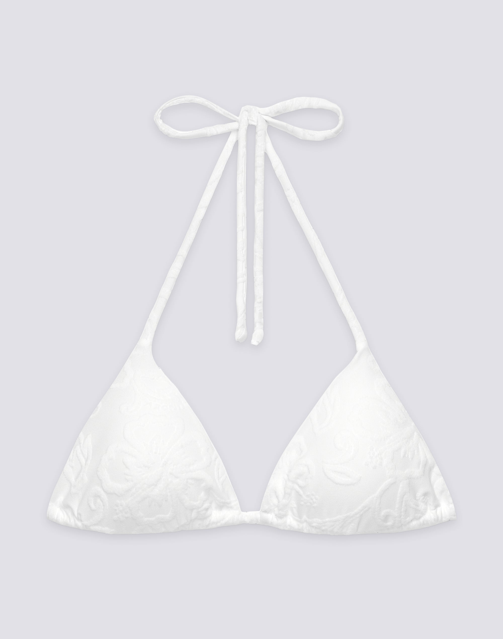 sundek-jennifer-top-bikini-a-triangolo-in-spugna-jacquard-hibiscus image 1