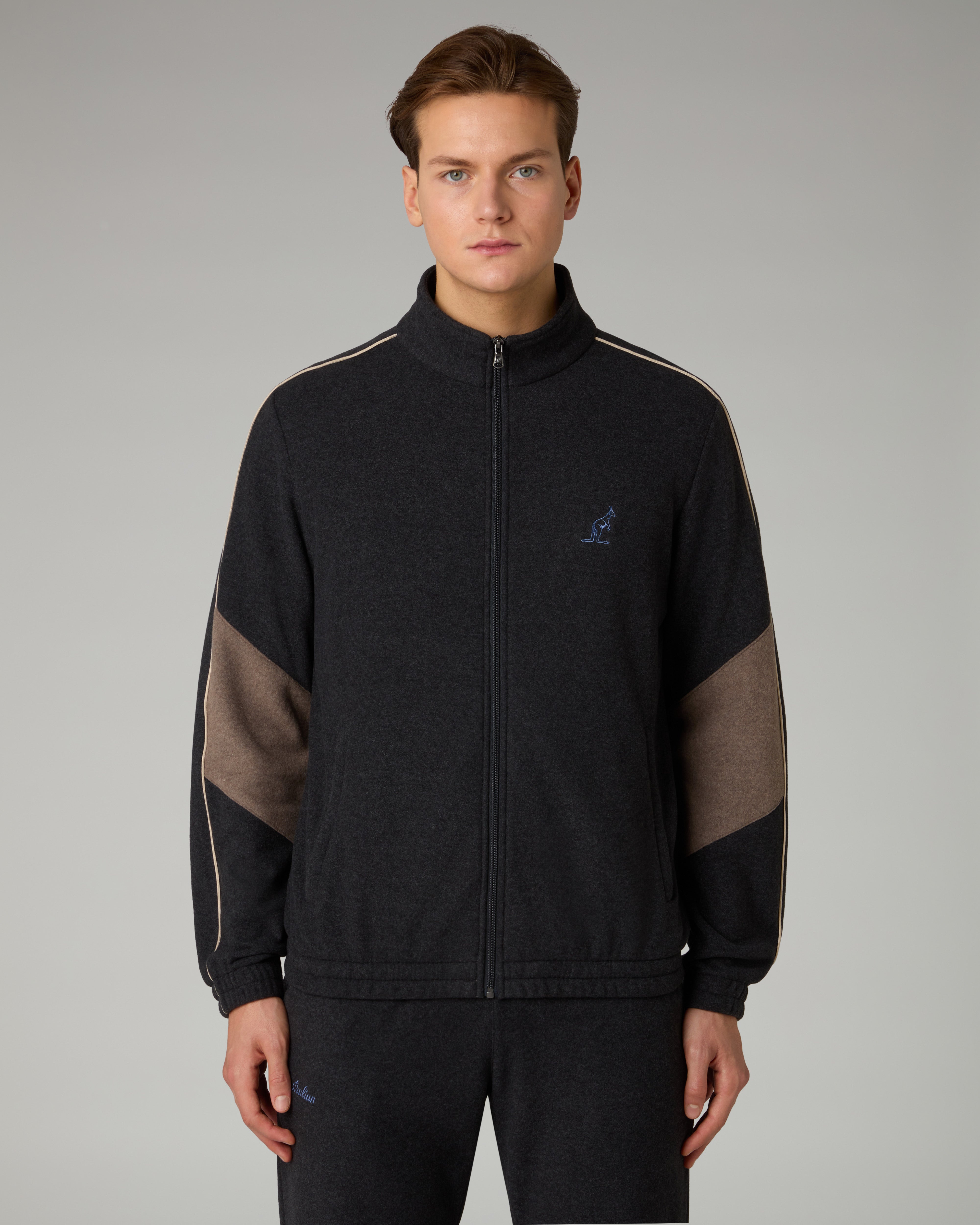 australian-color-block-softech-tracksuit-tuta-calda-antracite-made-in-italy image 3