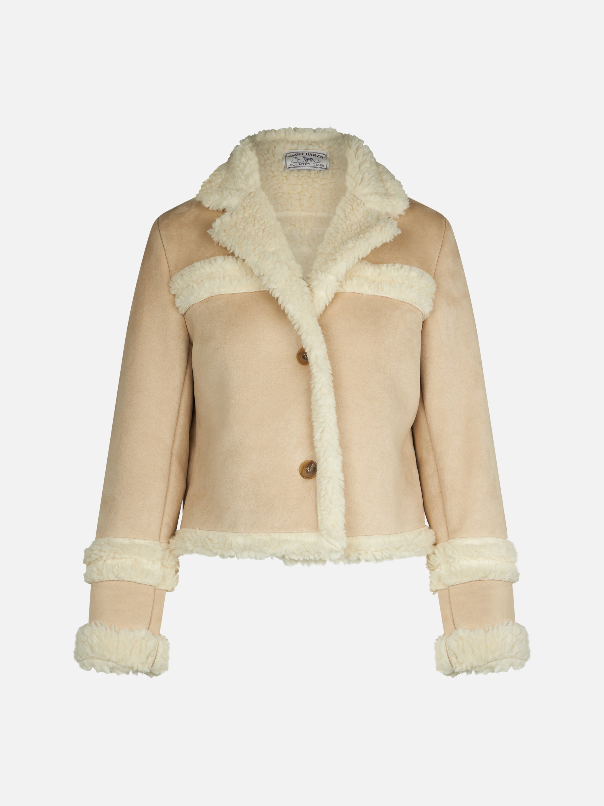 mc2-saint-barth-giacca-hella-donna-effetto-shearling-beige-corta image 4