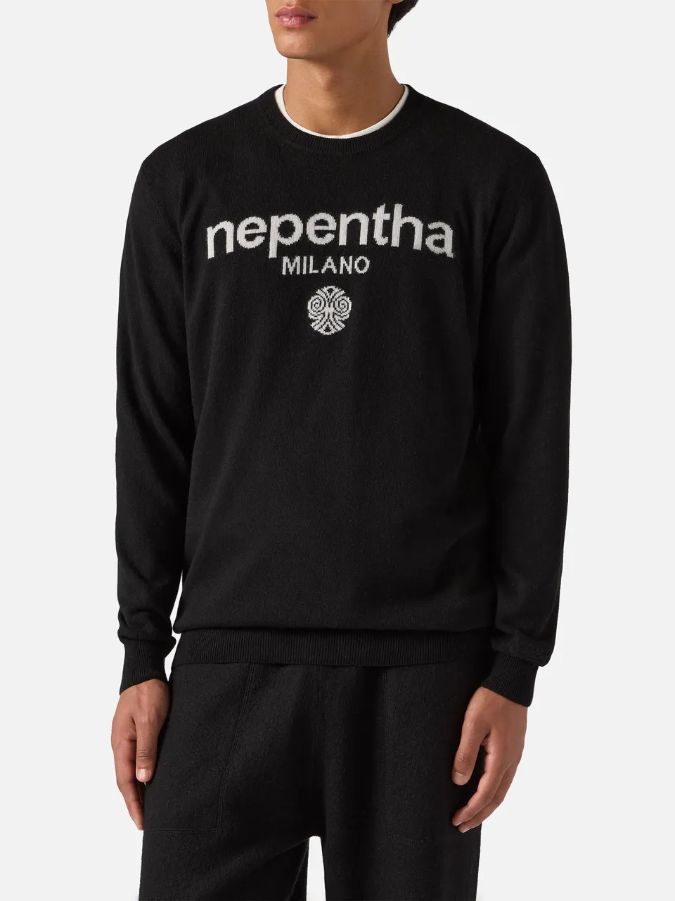 mc2-saint-barth-heron-light-girocollo-uomo-nero-jacquard-nepentha-special-editio image 1