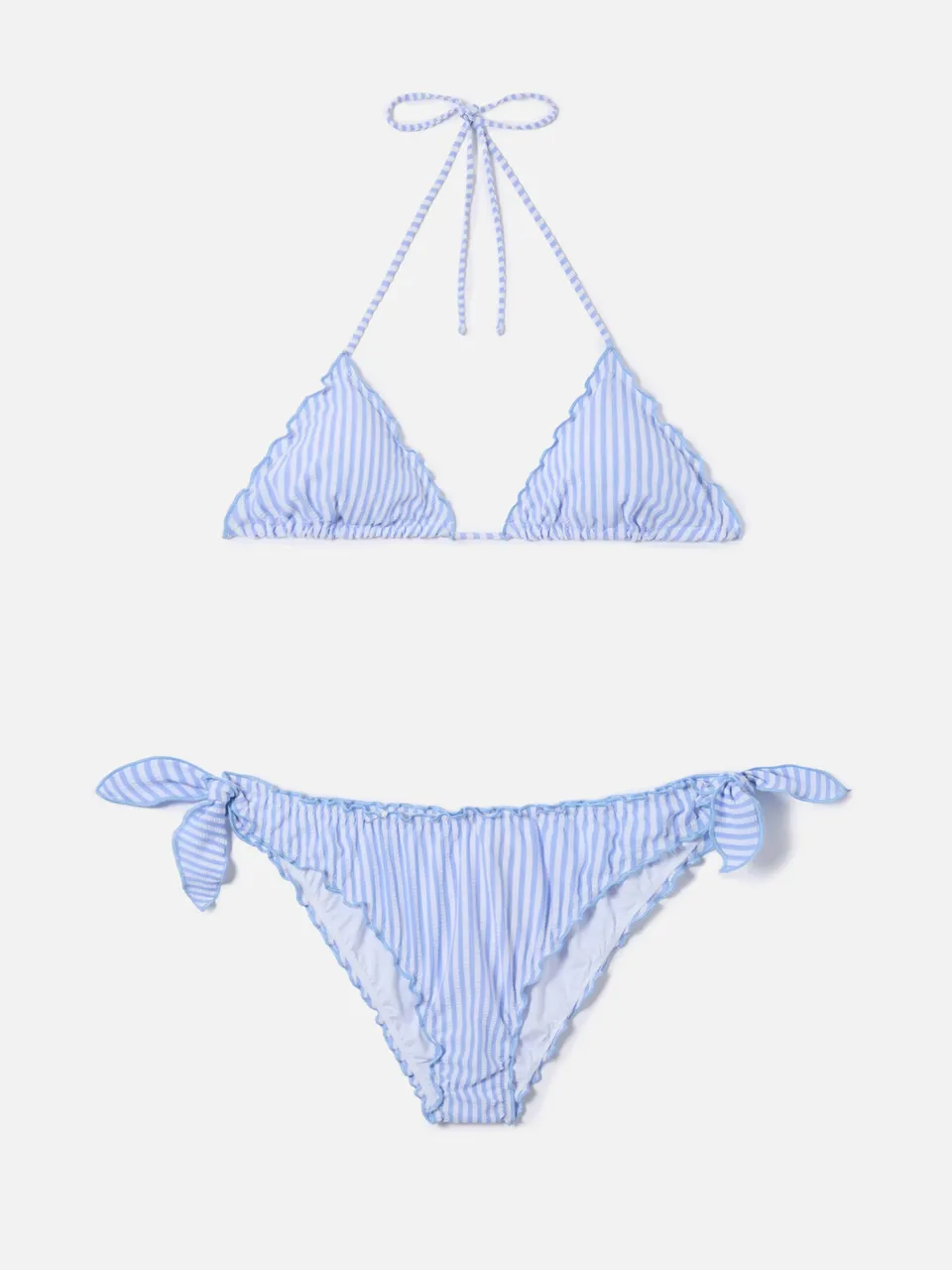 mc2-saint-barth-bikini-sarius-triangolo-in-seersucker-a-righe-bianche-e-azzurre image 1