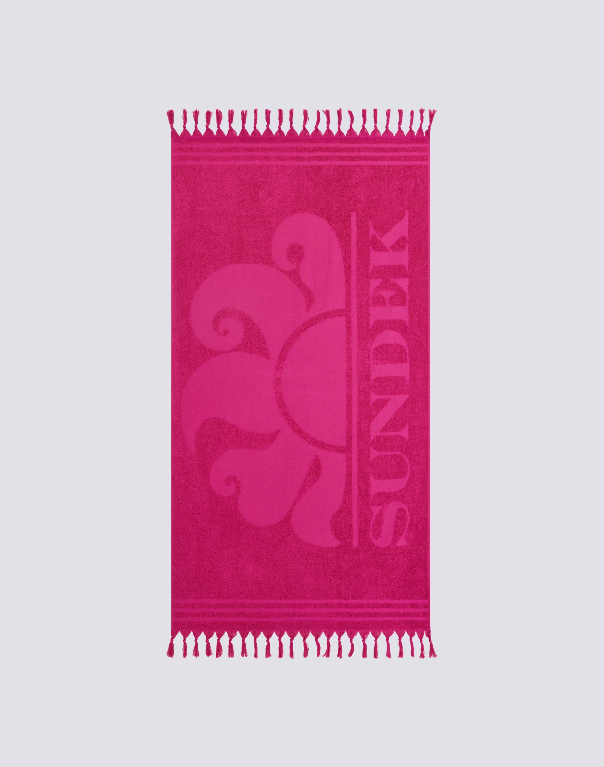 sundek-paraty-telo-mare-jacquard-con-logo-100x170-cm-in-spugna-con-frange image 1