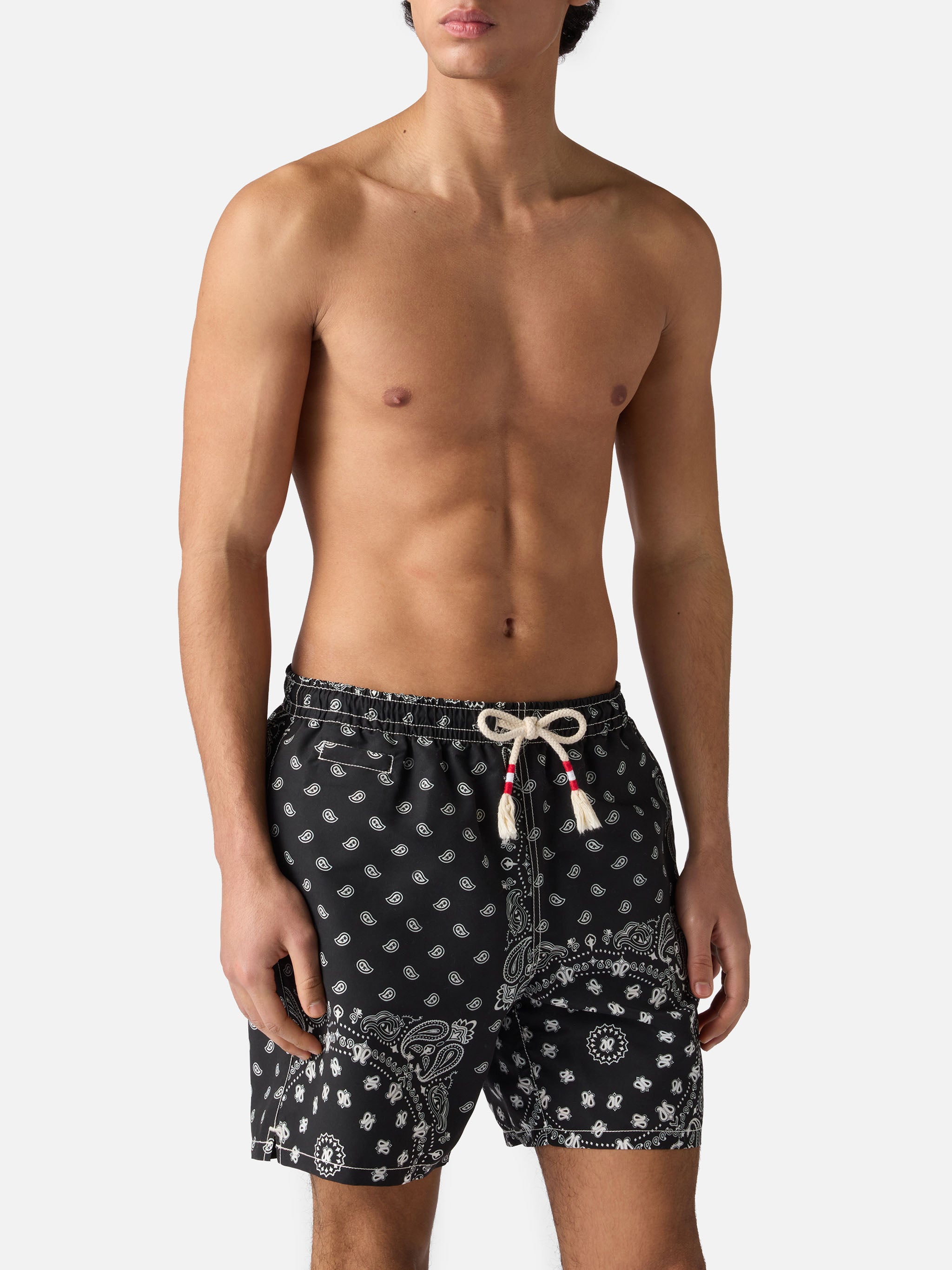 mc2-saint-barth-costume-caprese-stampa-bandana-nera-uomo image 3