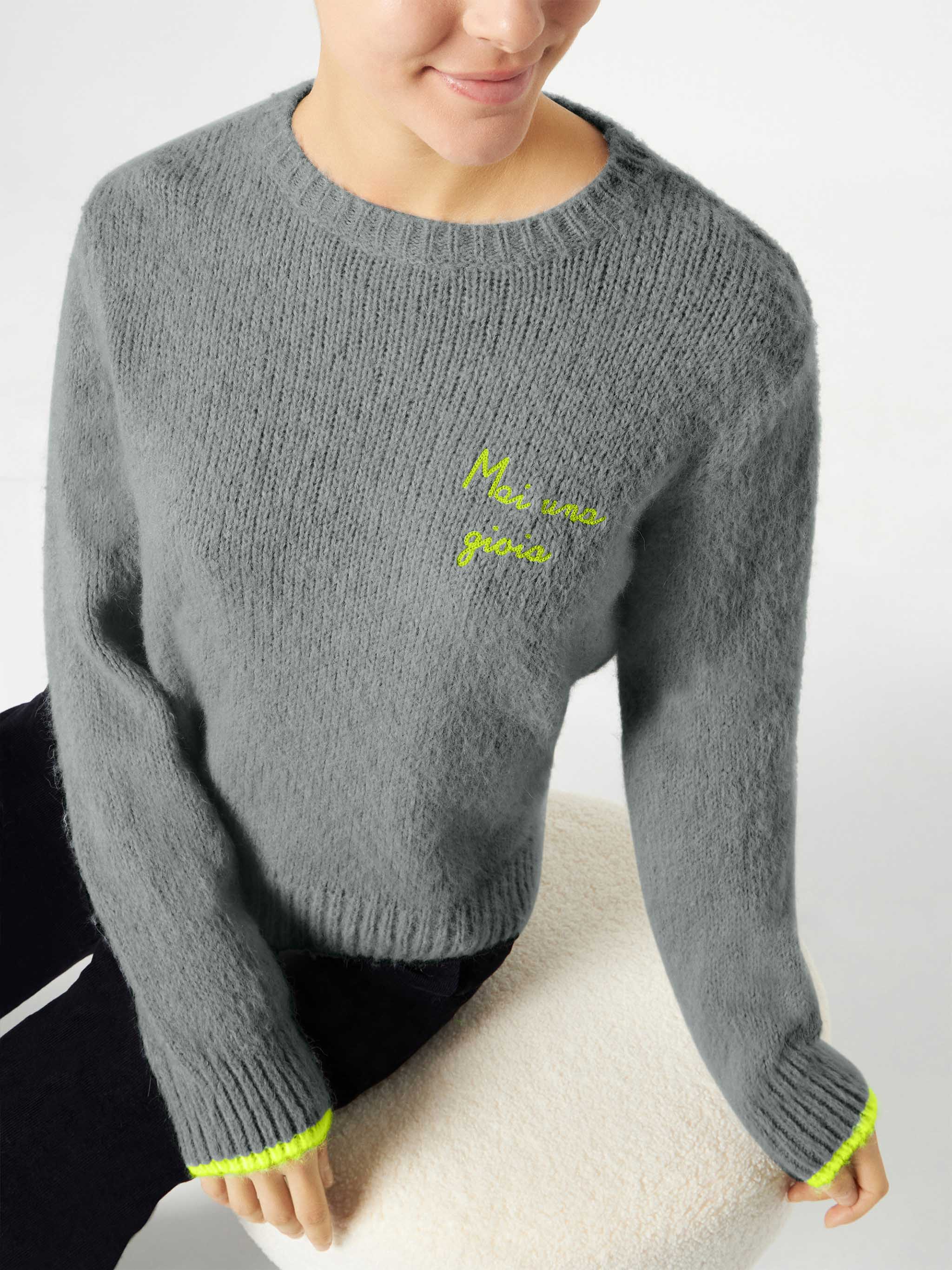 mc2-saint-barth-maglia-new-queen-effetto-brushed-grigio-con-ricamo-da-donna image 1
