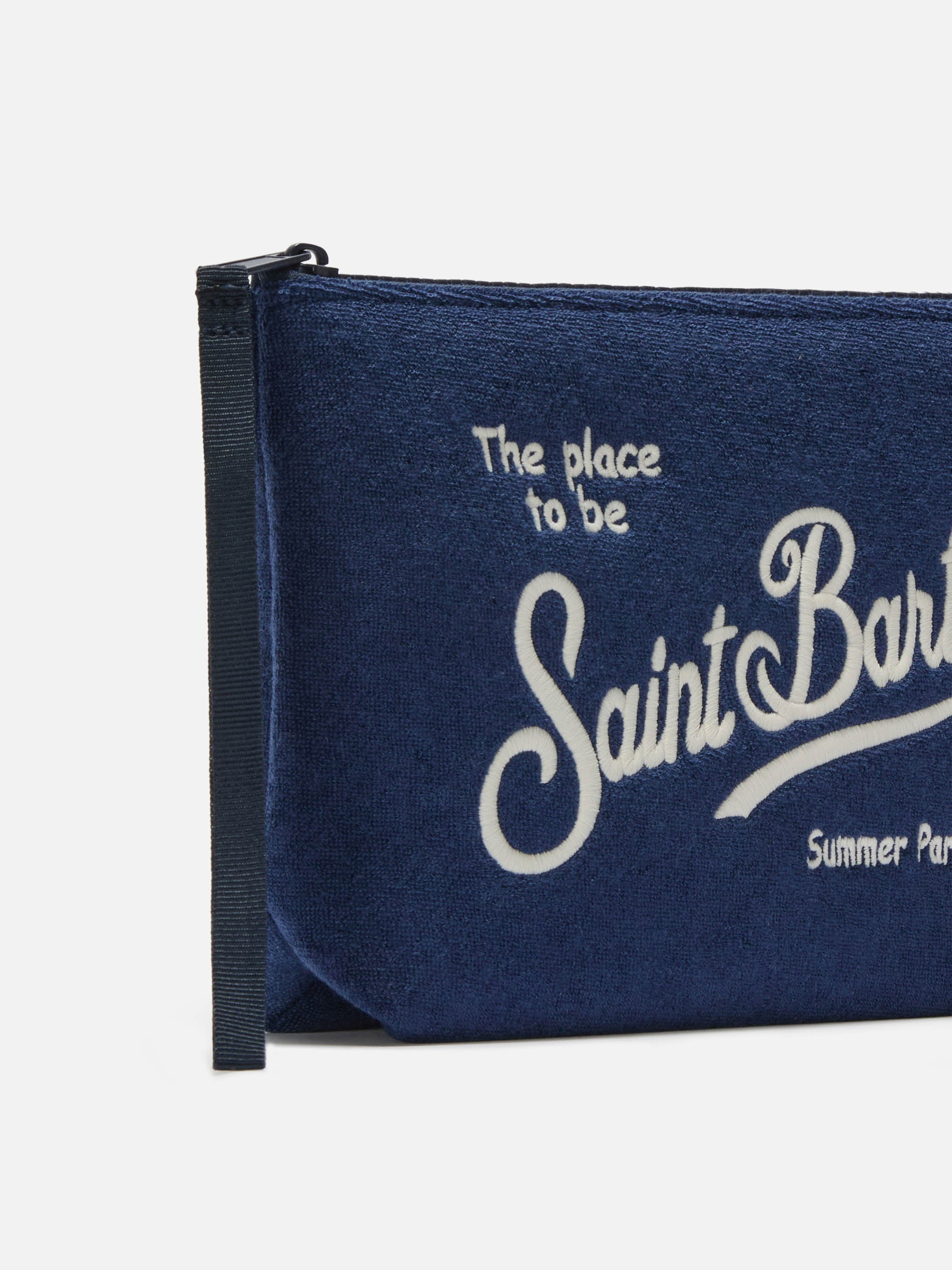 mc2-saint-barth-aline-pochette-effetto-spugna-blu-navy image 2