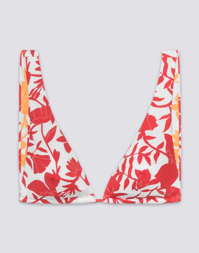 sundek-marva-bikini-top-donna-triangolo-americano-patchy-flowers image 1