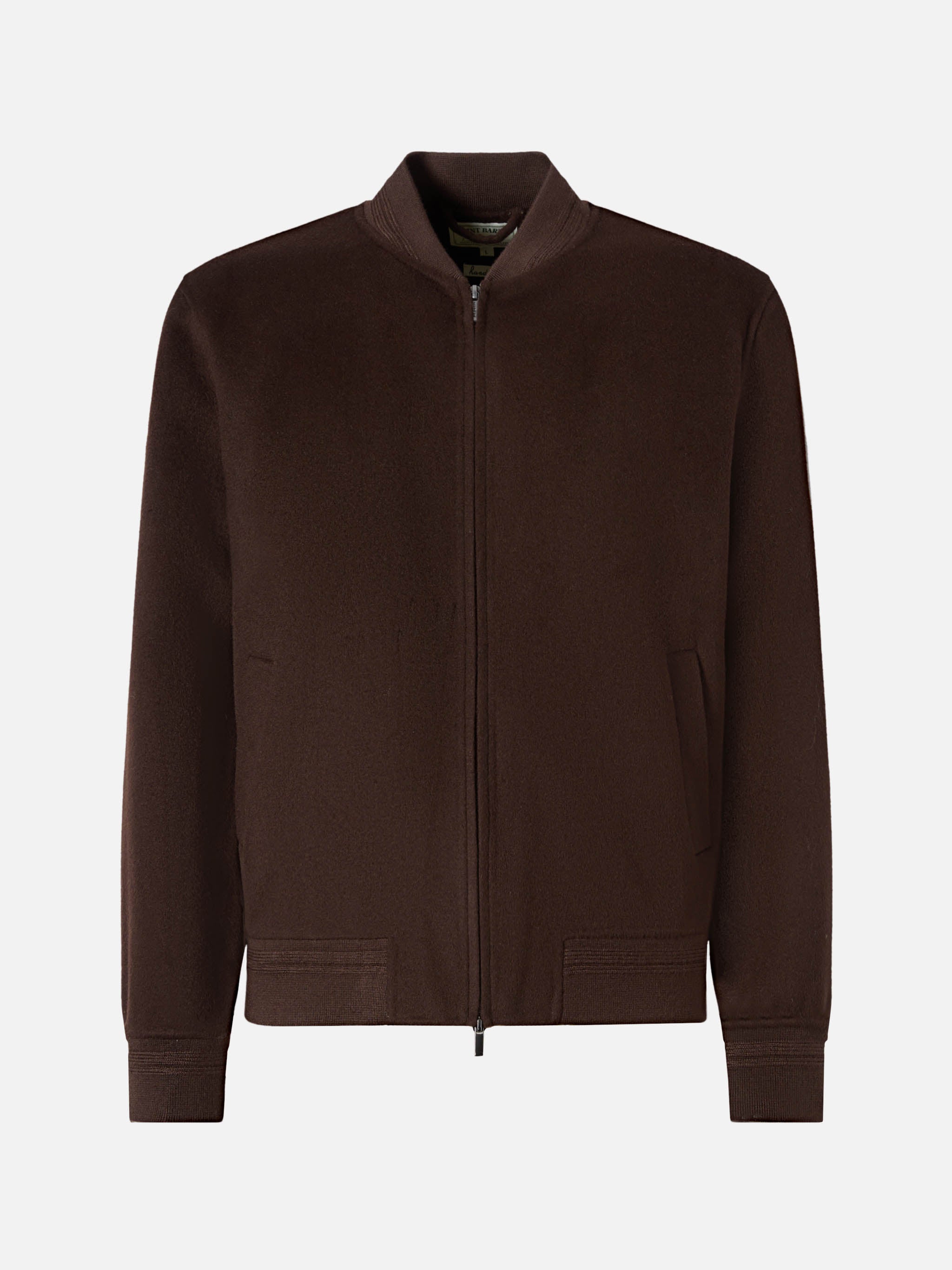 mc2-saint-barth-bomber-camden-uomo-marrone-in-lana-sfoderato-con-zip image 7