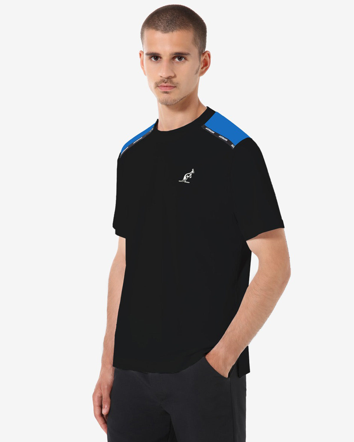 australian-tech-piquet-t-shirt-nera-t-shirt-sportswear image 1