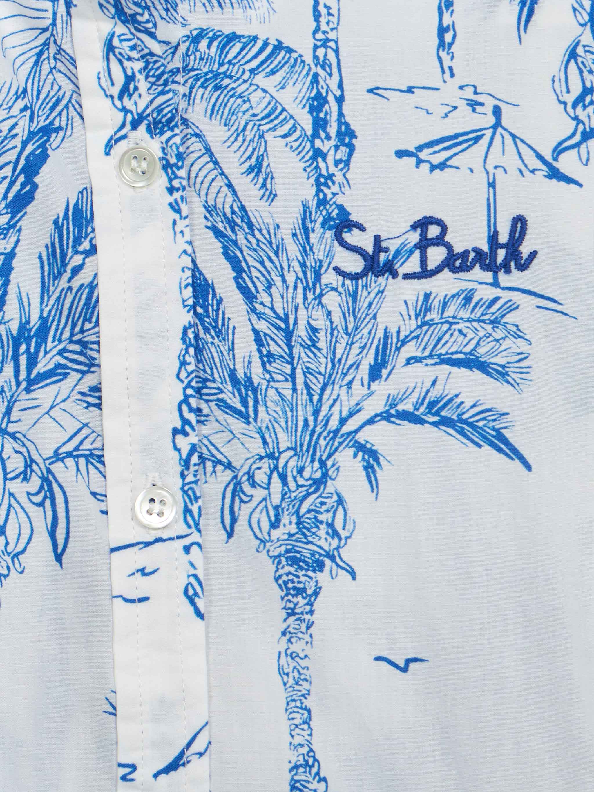mc2-saint-barth-abito-anastasie-jr-bambina-cotone-stampa-toile-de-jouy image 3