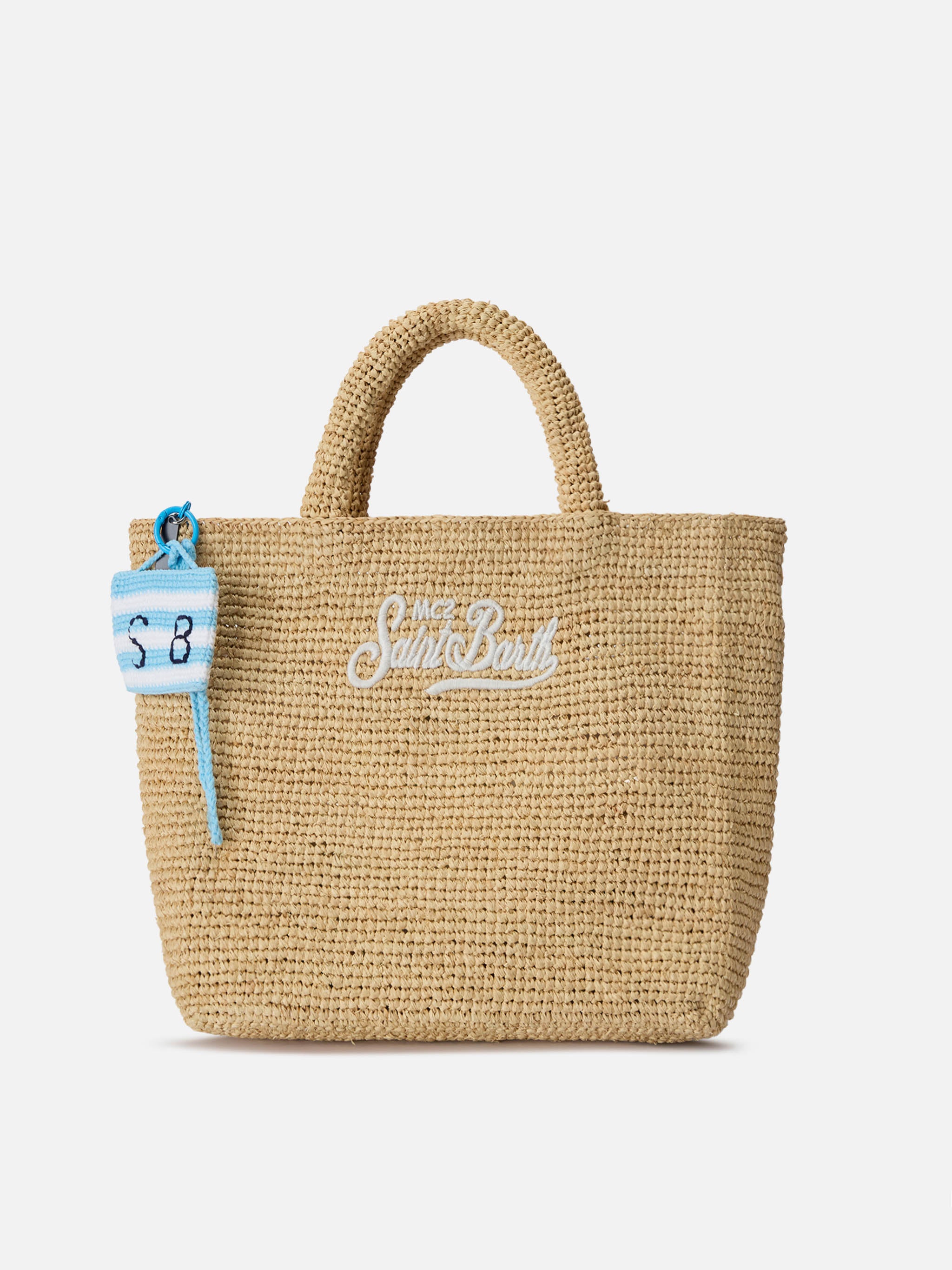 mc2-saint-barth-keyr002-funny-charm-da-borsa-con-borsetta-crochet-azzurra image 2