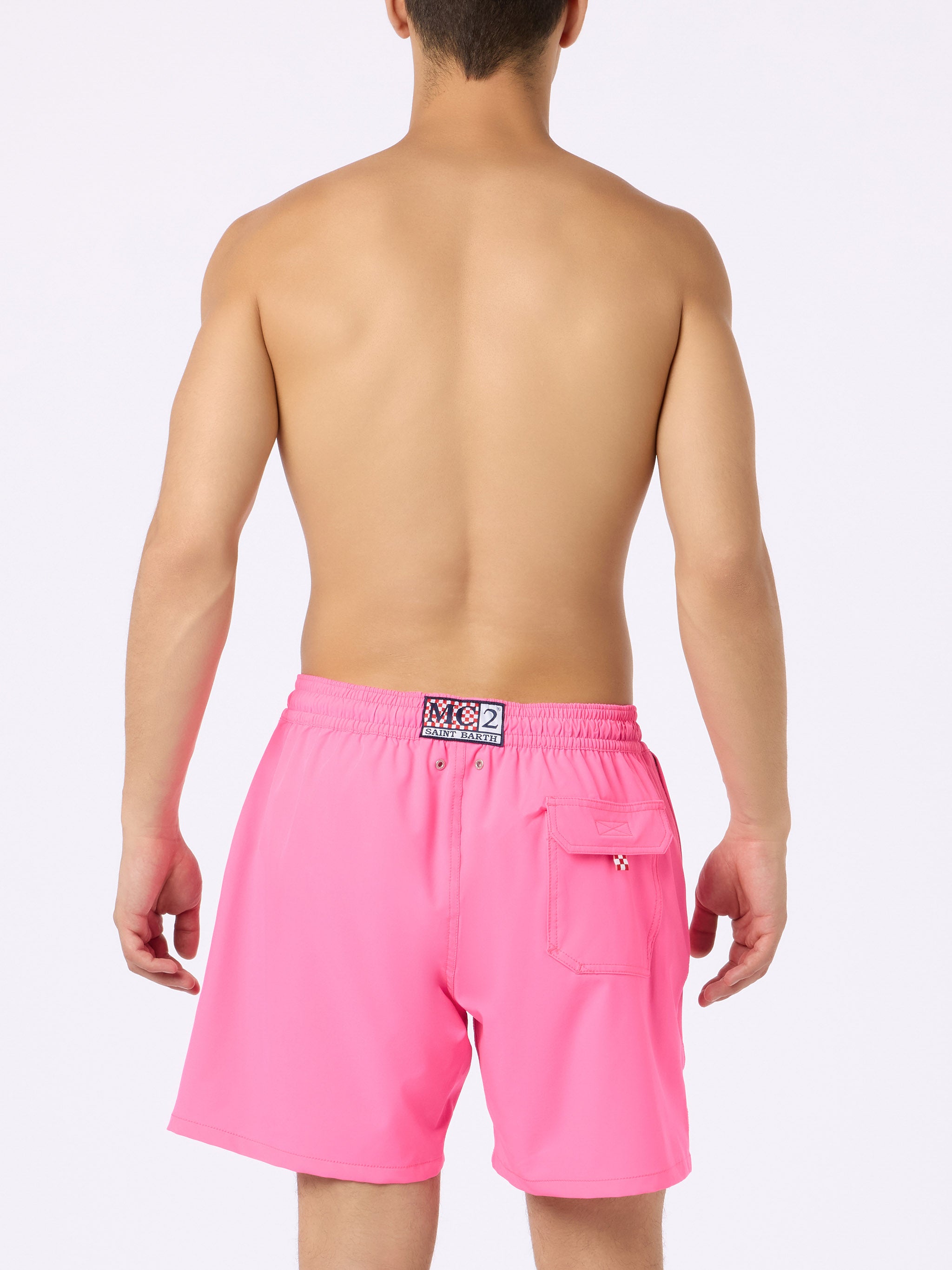 mc2-saint-barth-shorts-mare-comfort-rosa-fluo-con-ricamo-mi-girano-le-palline-sp image 4