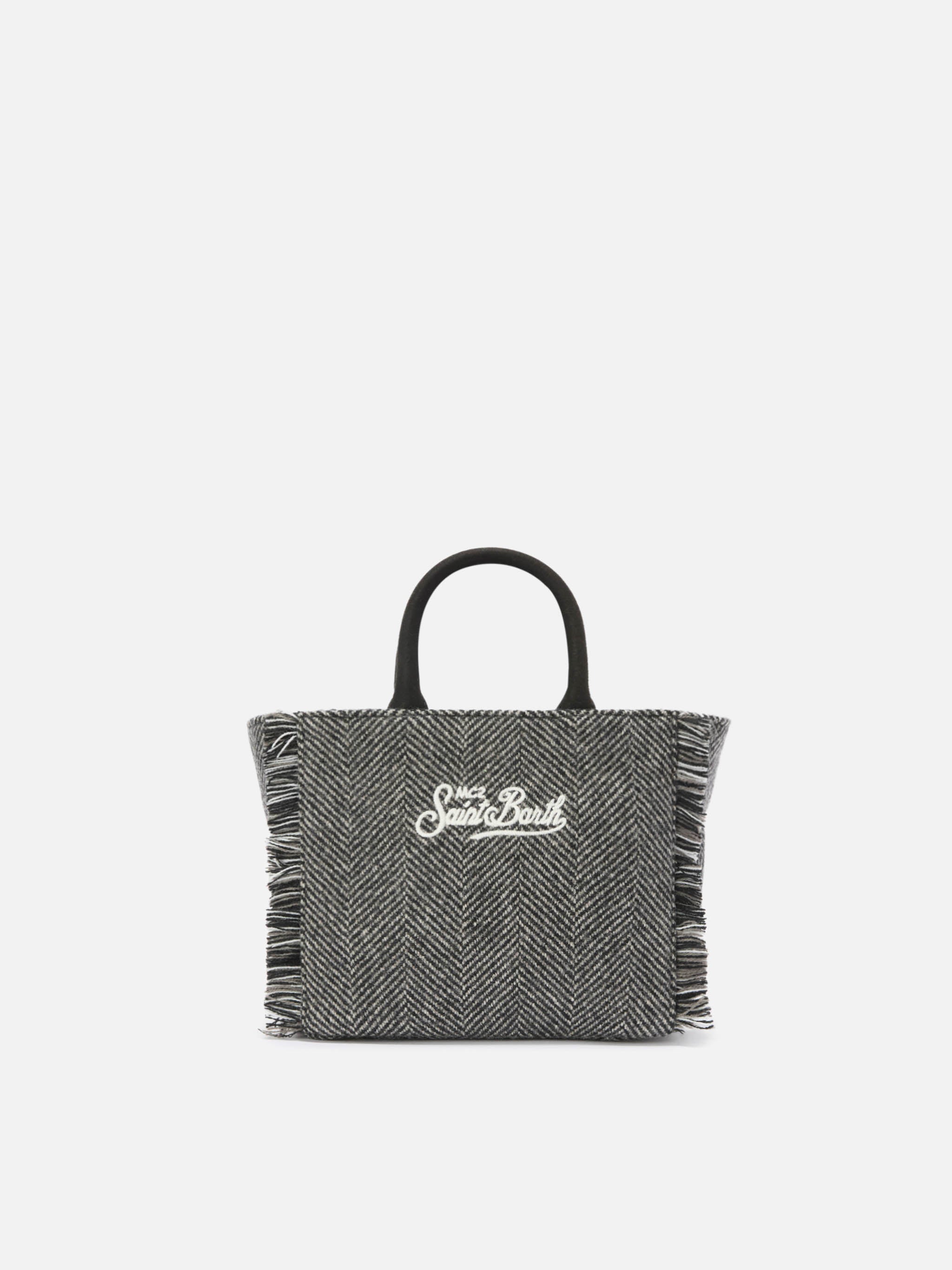 mc2-saint-barth-borsa-vanity-mini-wool-spigata-nero-e-grigio image 4
