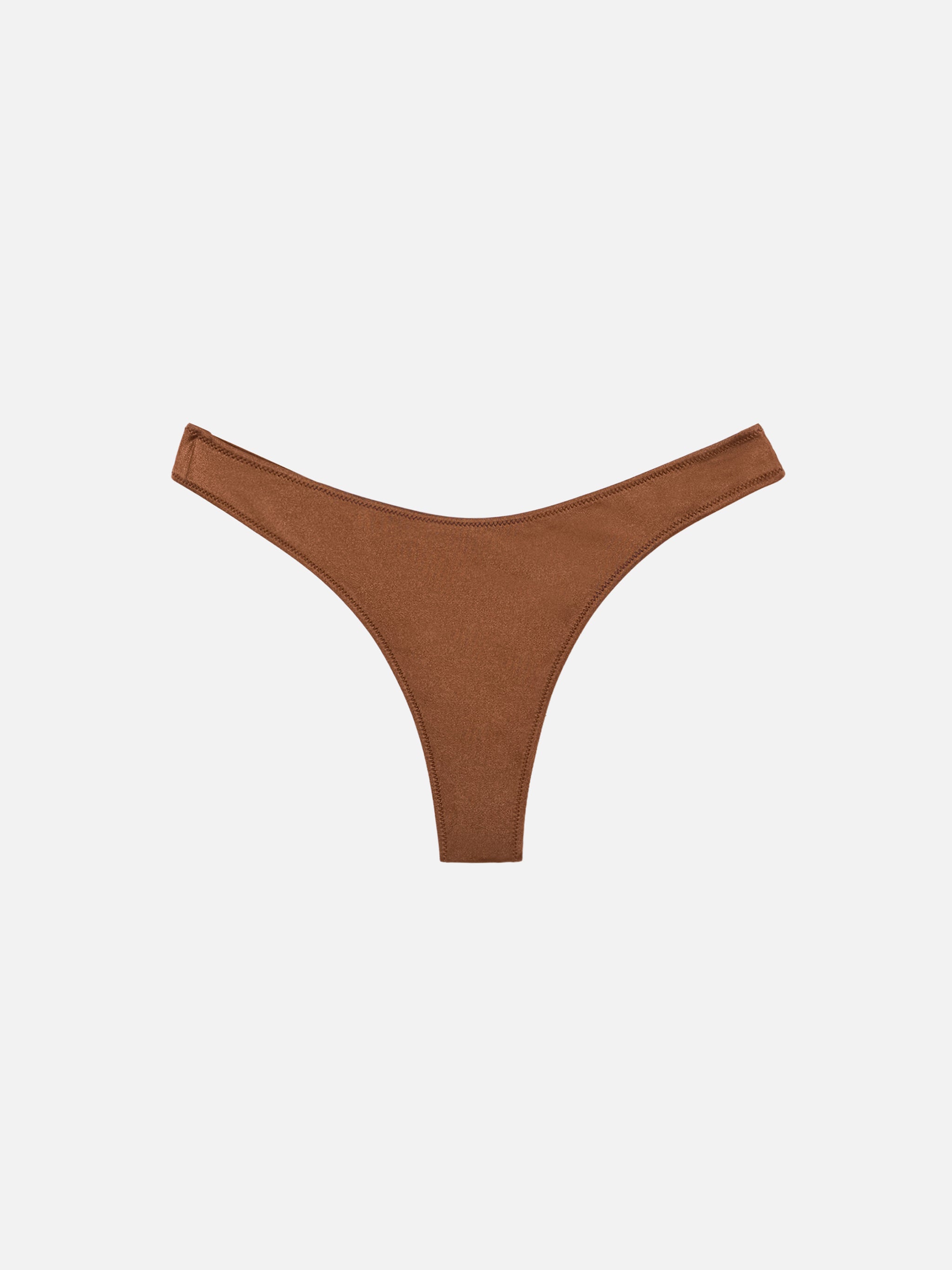 mc2-saint-barth-naomi-slip-mare-donna-cheeky-marrone-con-strass image 1