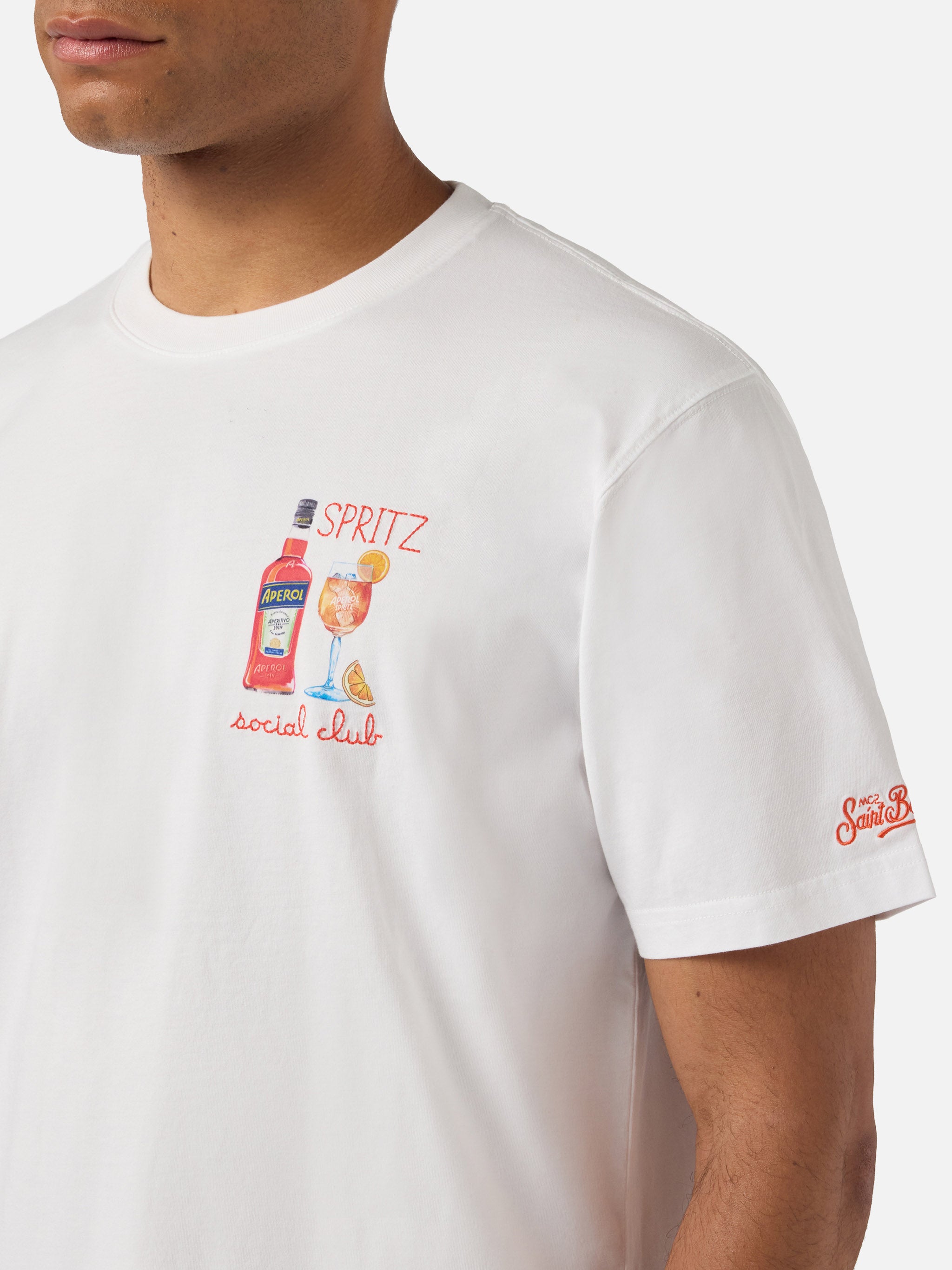 mc2-saint-barth-t-shirt-portofino-bianca-special-edition-spritz-social-club-aper image 2