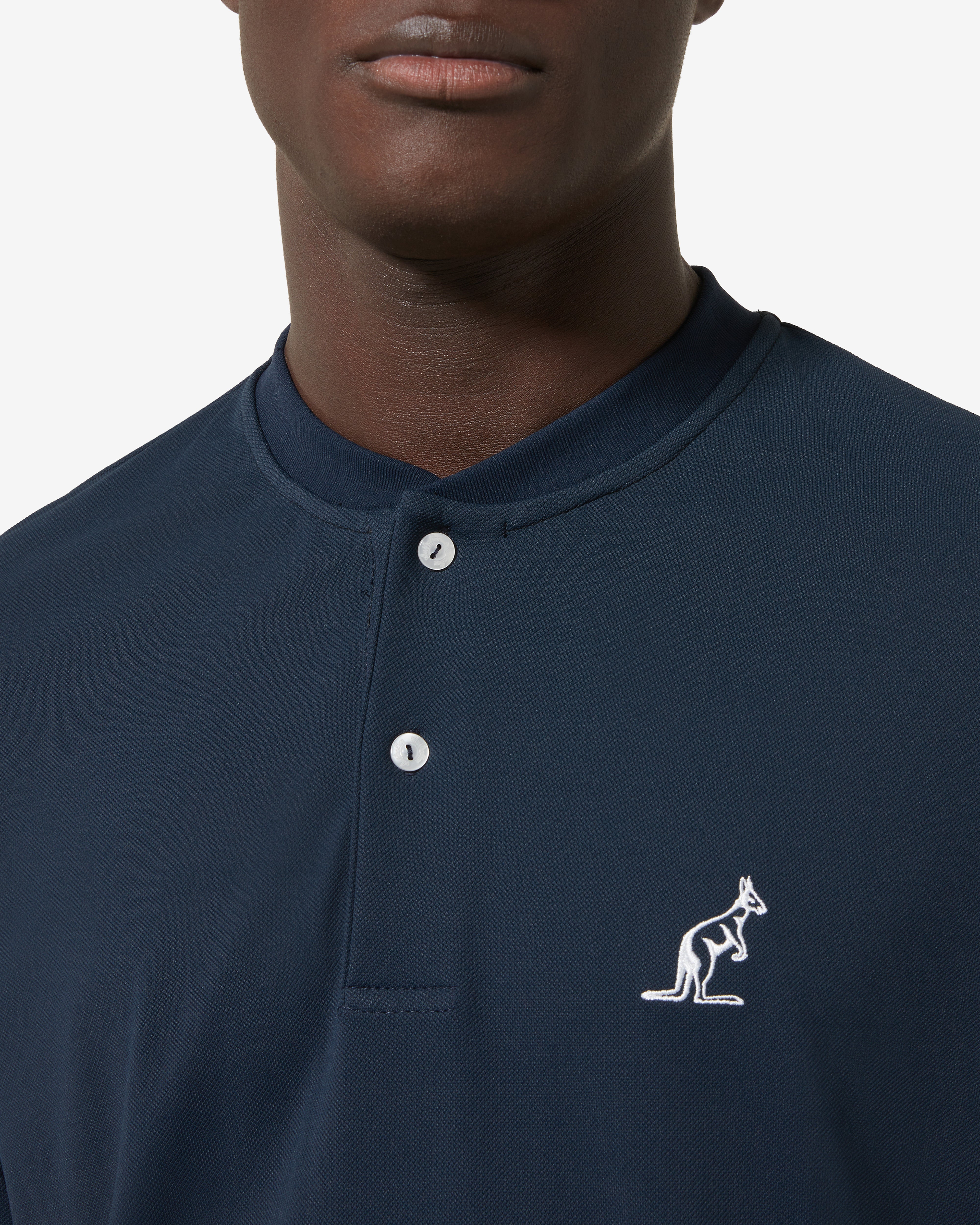 australian-style-polo-shirt-polo-in-piquet-tecnico-blu-navy-regular-fit image 3