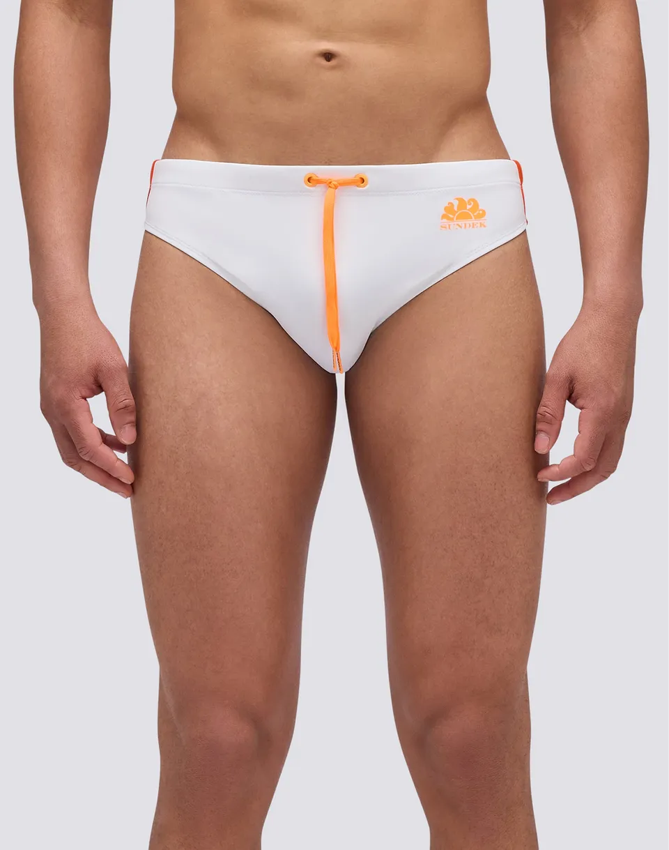 sundek-slip-mare-uomo-sax-tinta-unita-con-bande-laterali-m287ssl3000 image 1