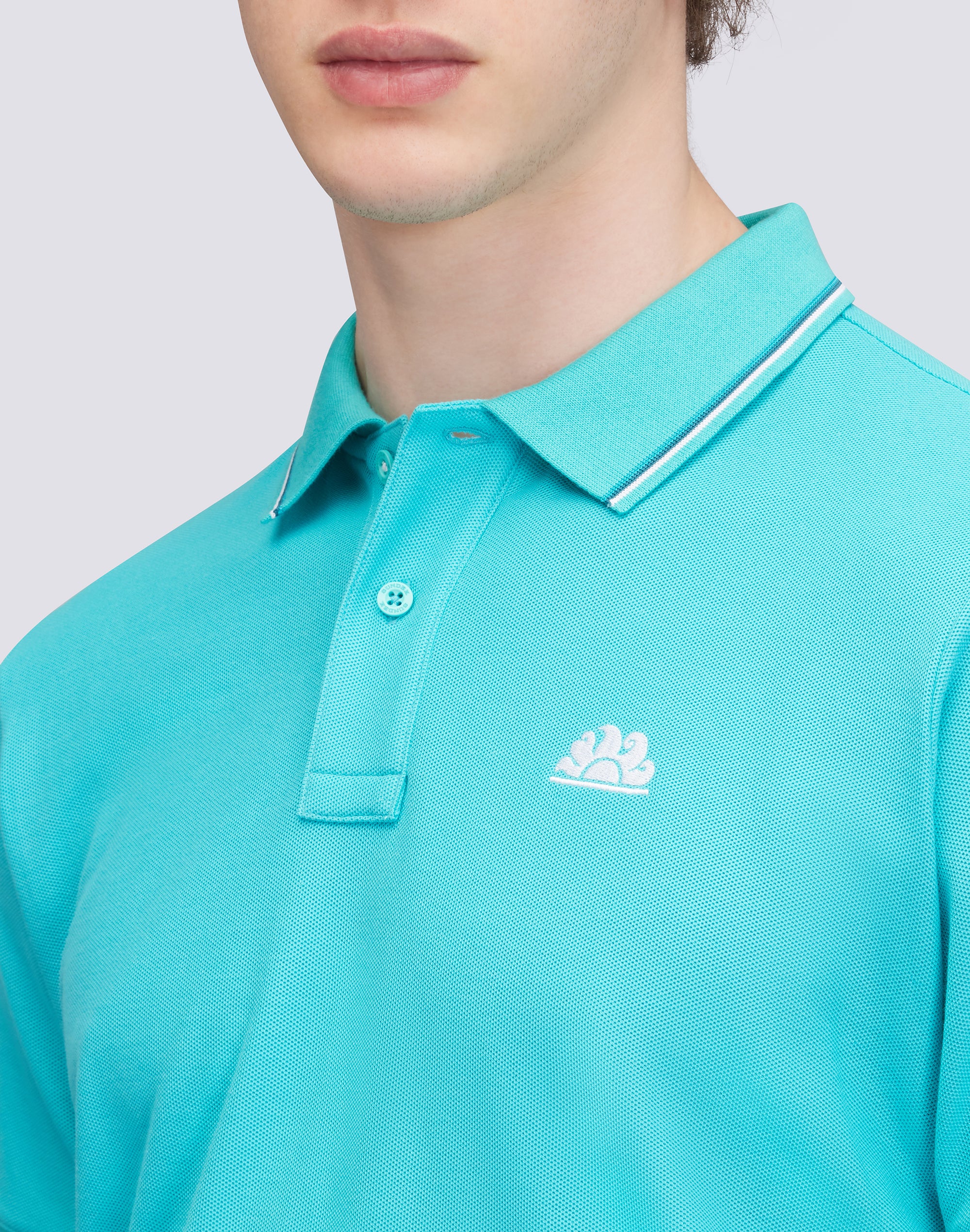 sundek-polo-uomo-in-cotone-pima-a-tinta-unita image 3