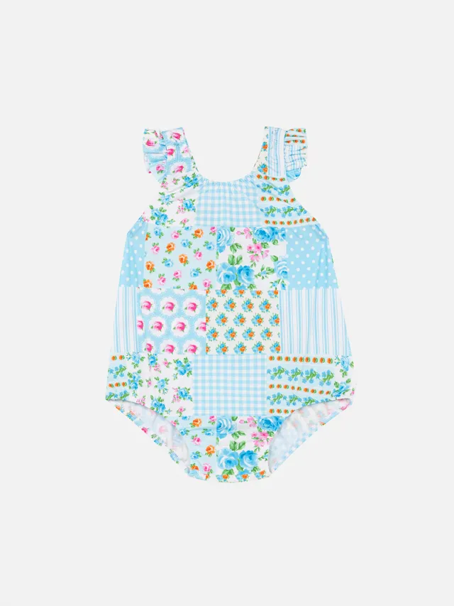 mc2-saint-barth-costume-intero-pinkie-neonata-con-volant-stampa-floreale image 1