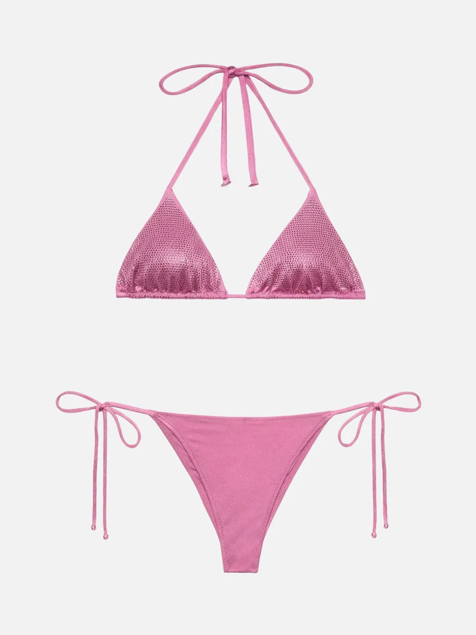 mc2-saint-barth-marielle-bikini-a-triangolo-scorrevole-con-strass-rosa image 1
