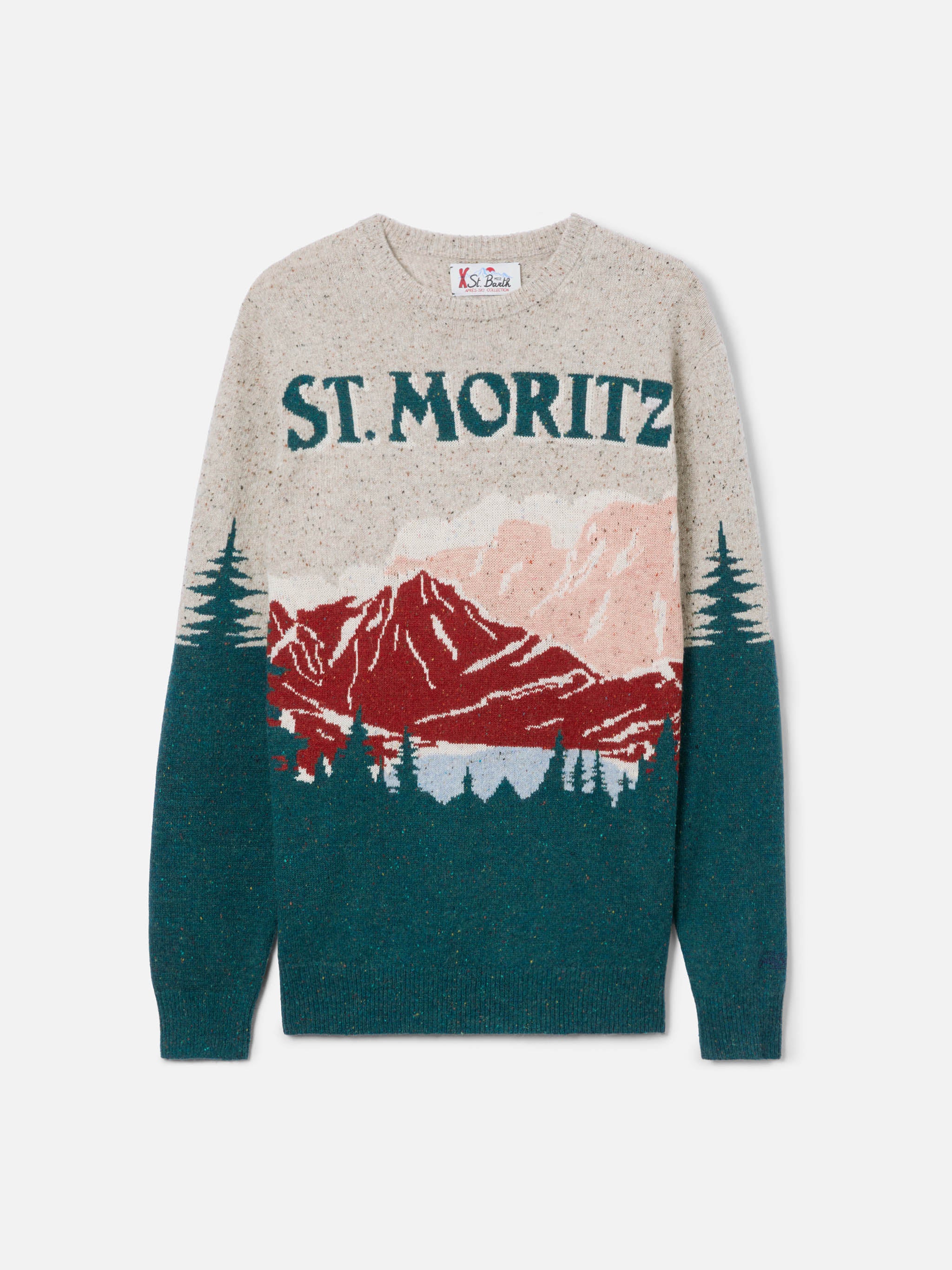 mc2-saint-barth-heron-her0011-maglione-uomo-verde-donegal-jacquard-st-moritz image 5