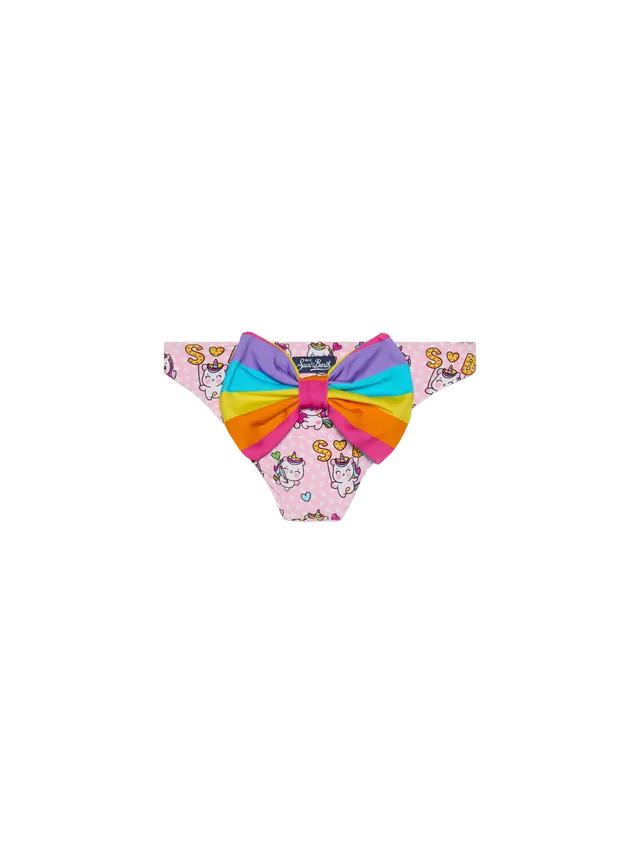 mc2-saint-barth-virgo-slip-mare-bambina-con-stampa-unicorno-rosa image 1