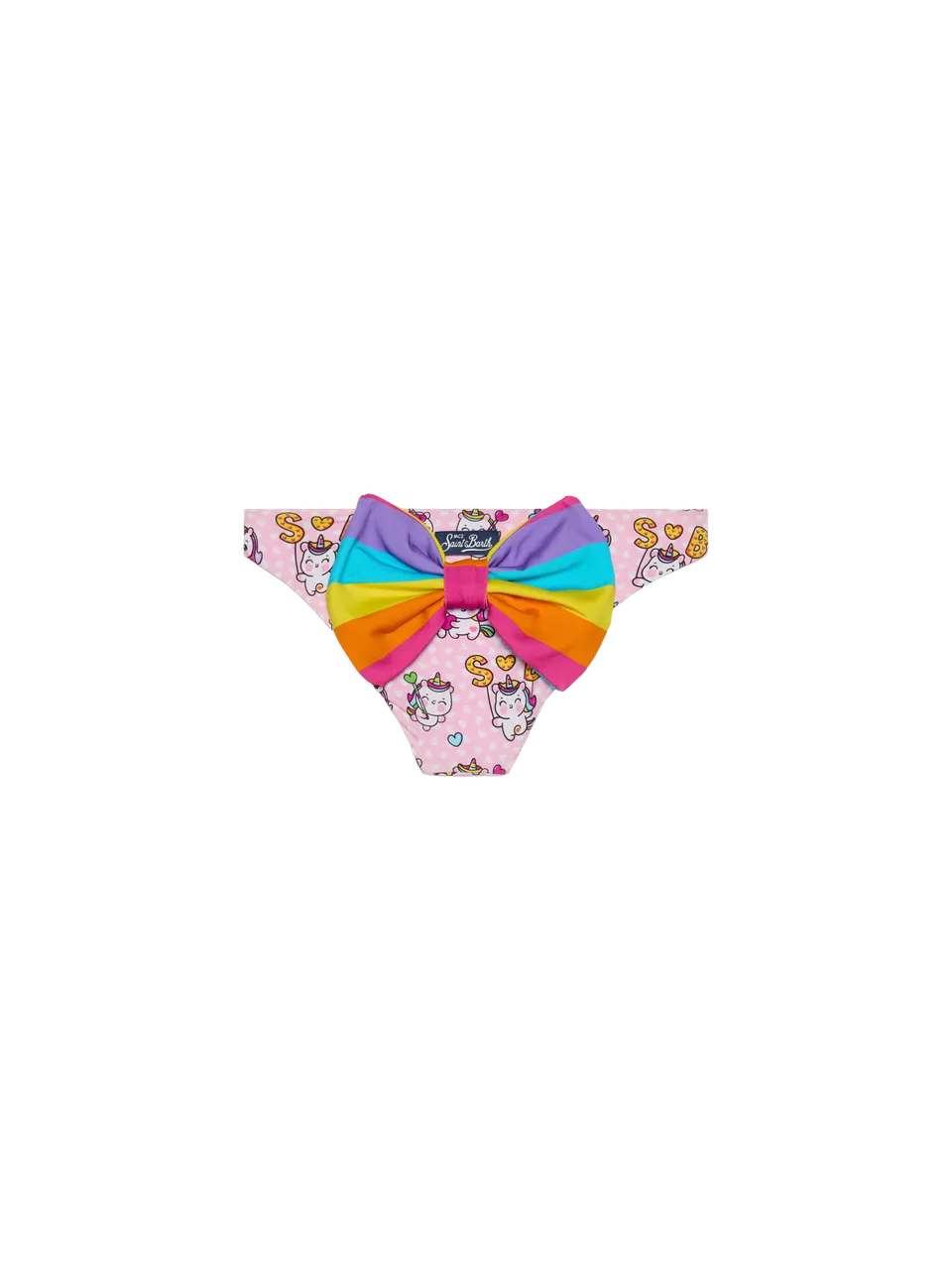 mc2-saint-barth-virgo-slip-mare-bambina-con-stampa-unicorno-rosa image 1